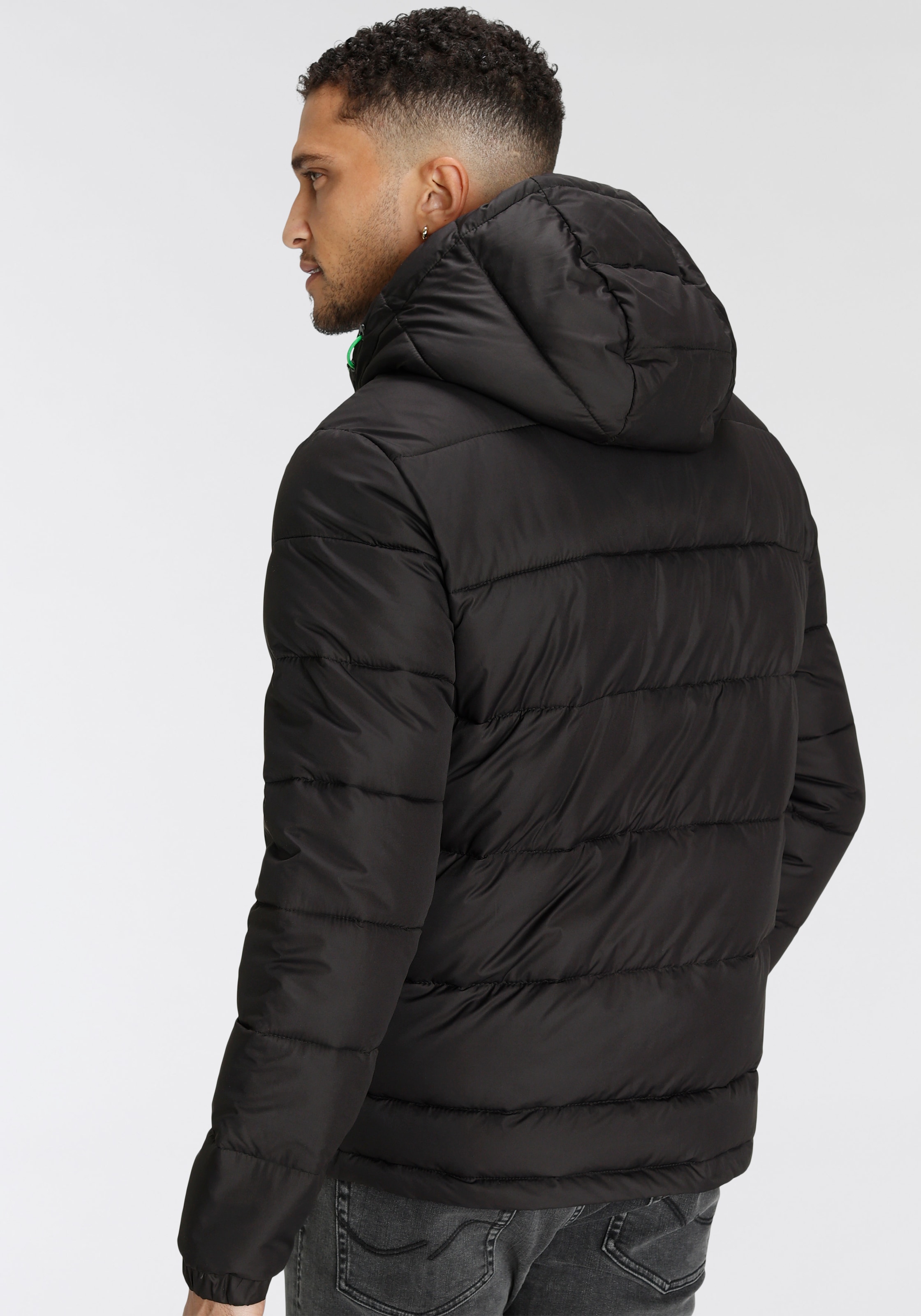 Jack & Jones Steppjacke »JJ JJGLOBUS LIGHT PUFFER«, mit Kapuze