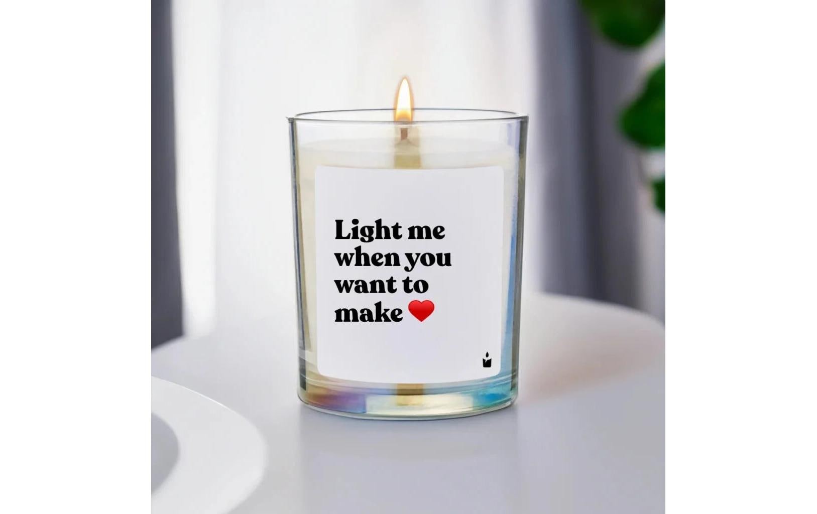   Duftkerze »ChattyCandles Light me when you want make love 6,7 x 8 cm«