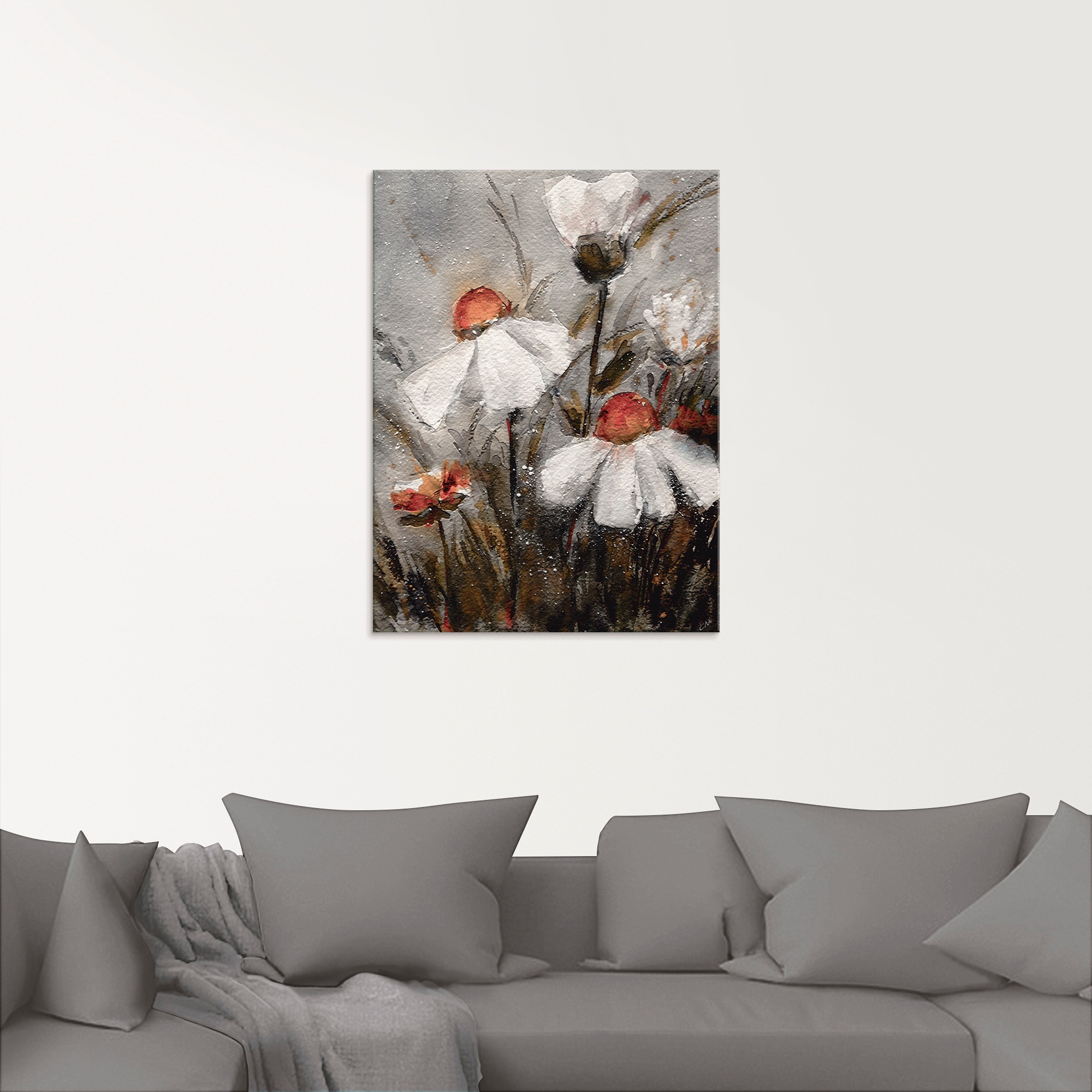 Artland Glasbild »Margeriten I« Blumen 1 Stk. tlg. in verschiedenen Grössen