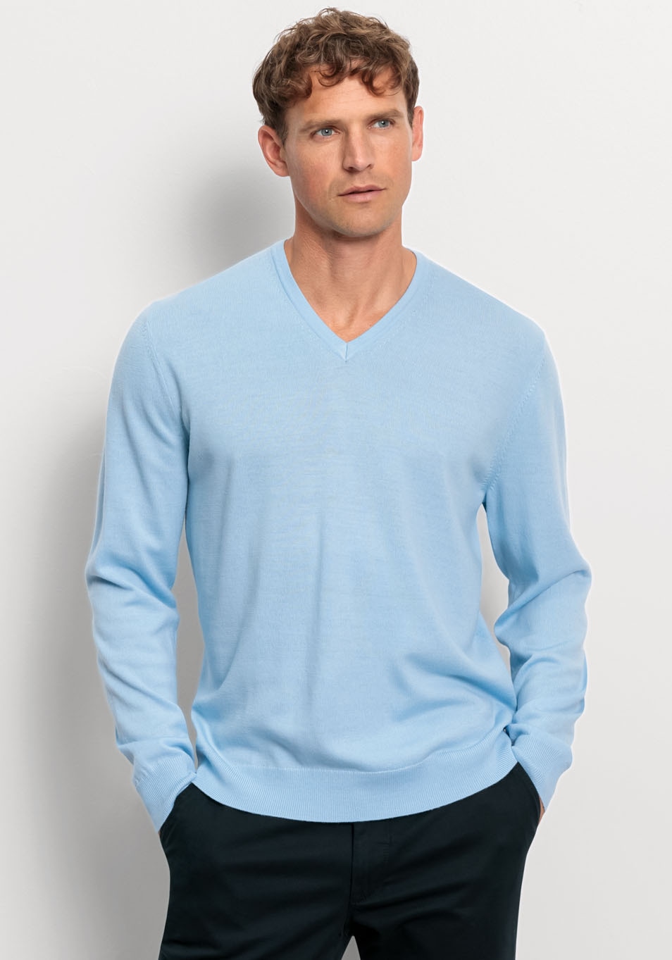 Image of OLYMP Rundhalspullover "OLYMP Strick Casual"
