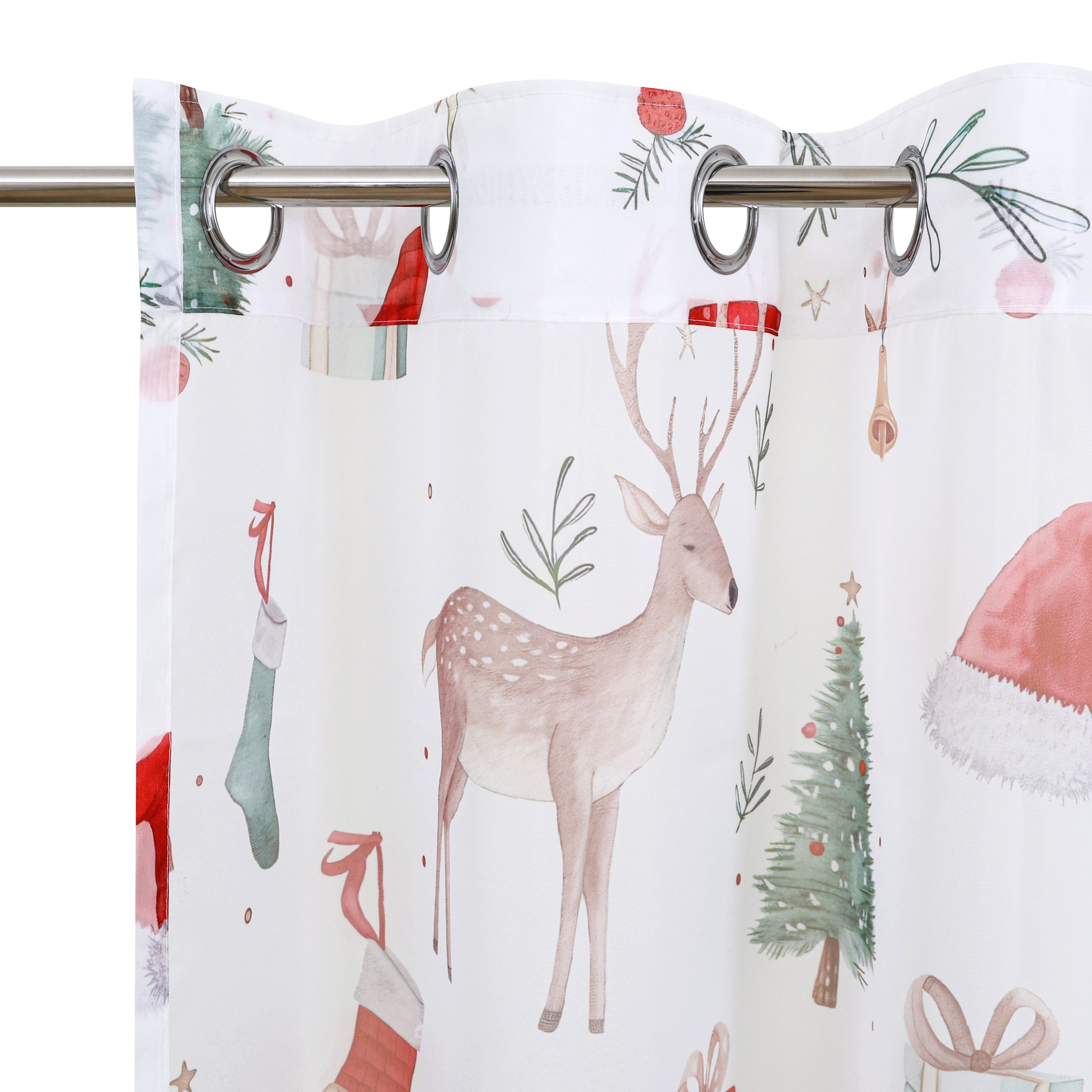 my home Gardine »Olwyn« Ösen 1 Stk. tlg. weihnachtlich