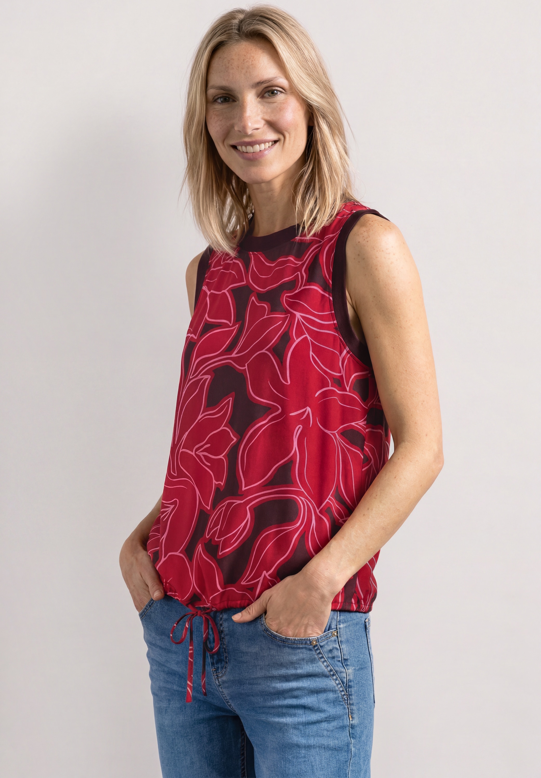 Image of STREET ONE Blusentop Sommertop mit floralem Muster