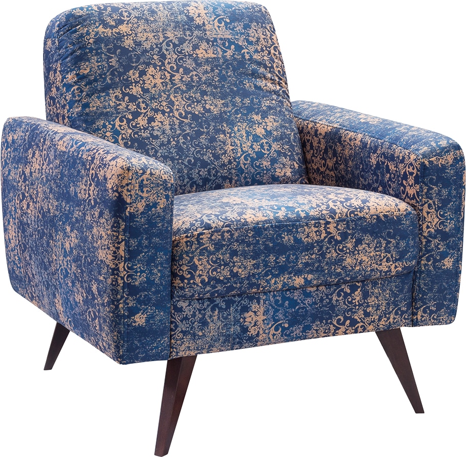 exxpo - sofa fashion Fauteuil »Side, bequemer Loungesessel mit extravagantem Bezug, Breite 82cm«