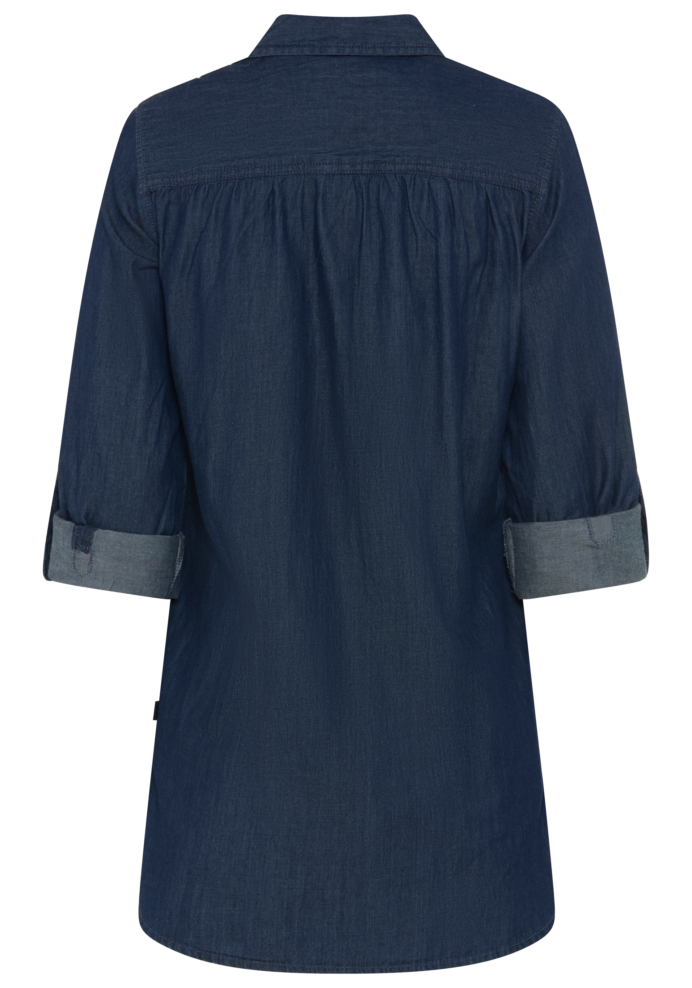 Arizona Blouse en jean »Krempelärmel mit Riegel« style tunique