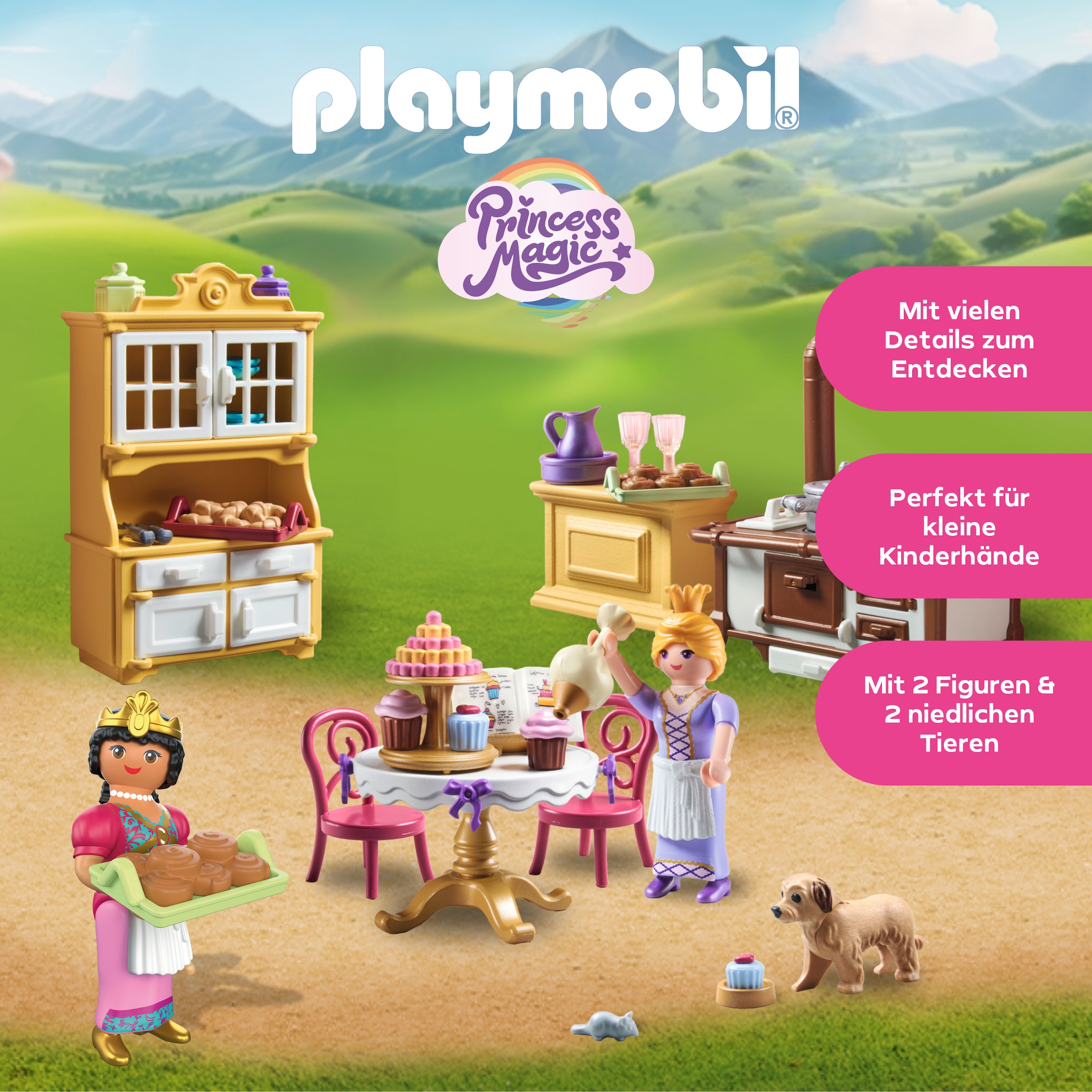 Playmobil® Konstruktions-Spielset »Königliche Küche (71848), Playmobil Princess Magic« Made in Europe