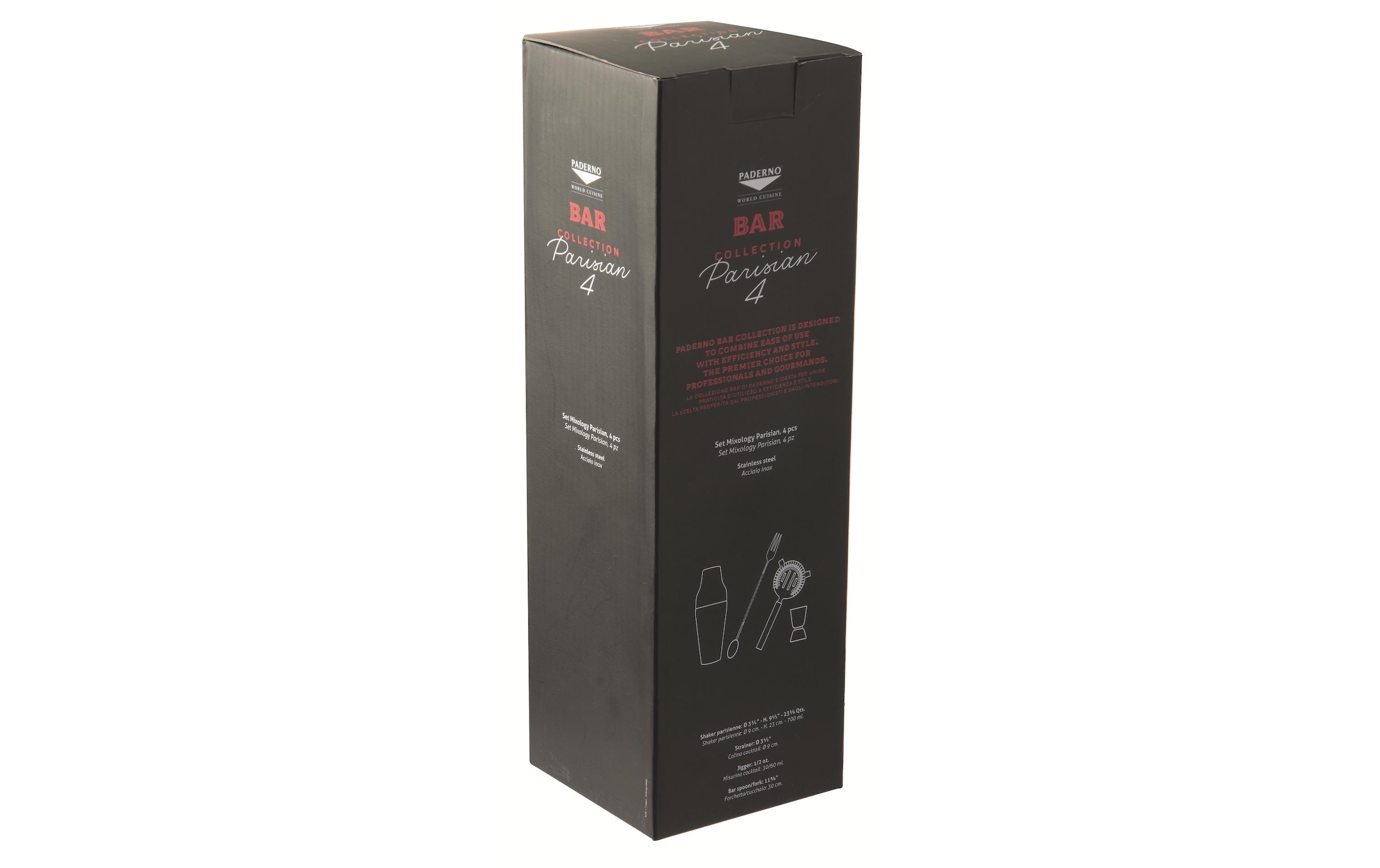 Cocktail Shaker »Paderno Parisian 4tlg. kupfer«