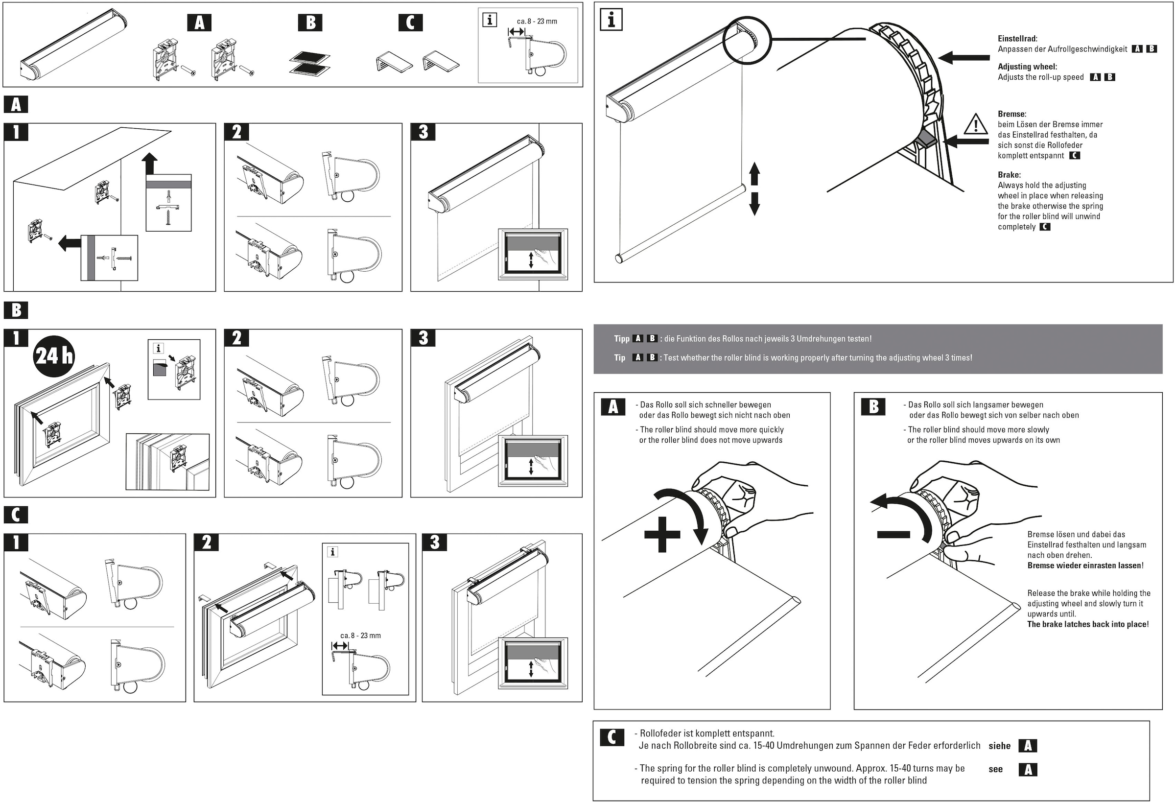 GARDINIA Seitenzugrollo »Comfort Move Rollo«, Lichtschutz, Sichtschutz, ohne  Bohren, freihängend, regulierbare Aufrollgeschwindigkeit maintenant