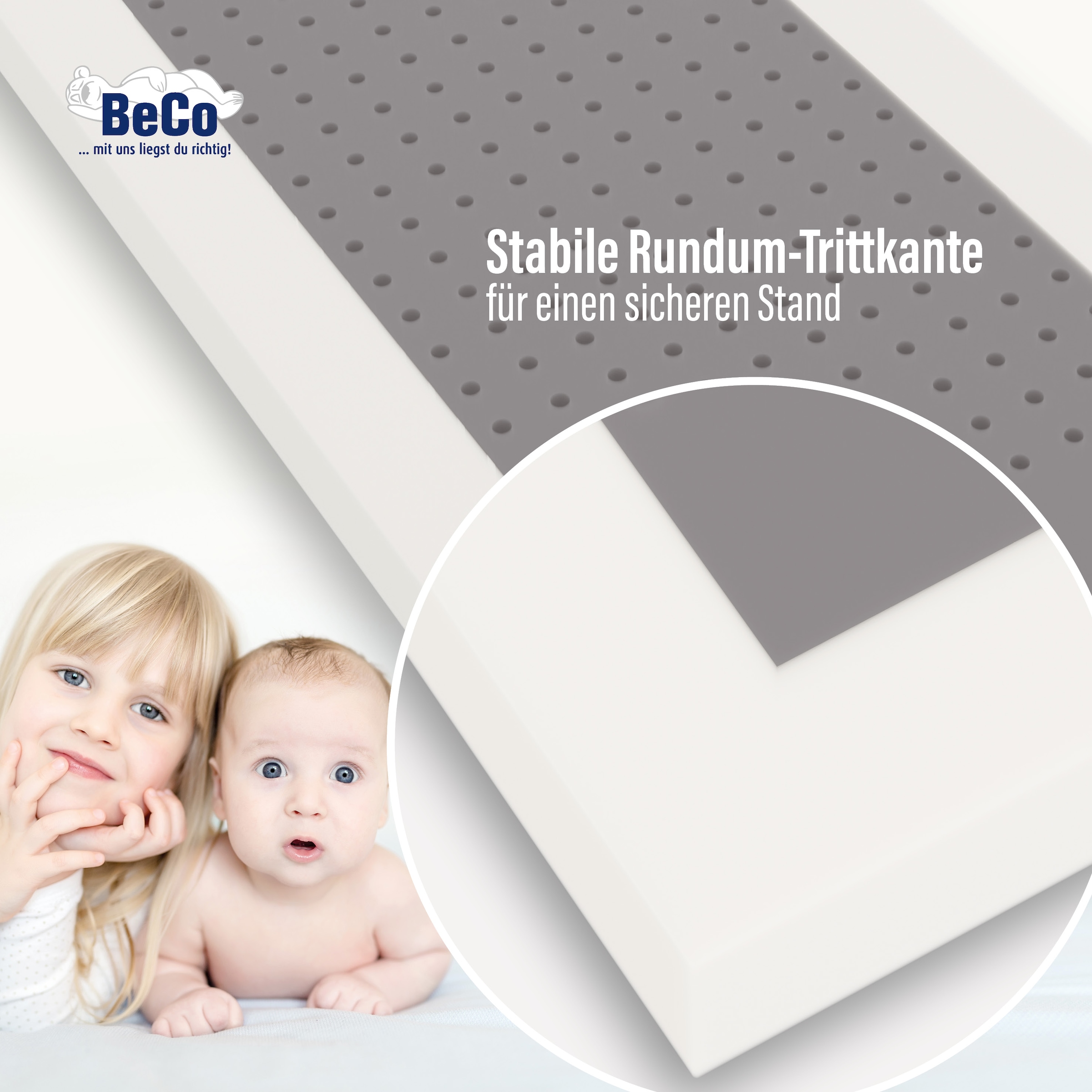 Beco Kindermatratze »Kindermatratze BeCo Kaja, ergonomisch, hygienisch und strapazierfähig« 11 cm hoch Raumgewicht: 35 kg/m³ 1 Stk. tlg. Note GUT (2,2) der Preistipp bei Stiftung Warentest  (Ausgabe 09/2024)