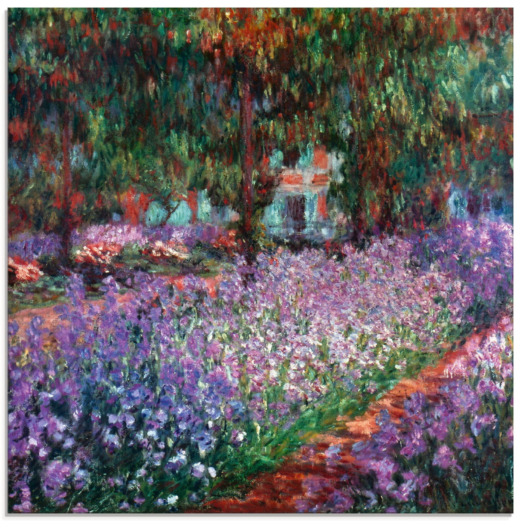Image of Artland Glasbild "Der Garten des Künstlers bei Giverny" Garten 1 Stk. tlg. in verschiedenen Grössen