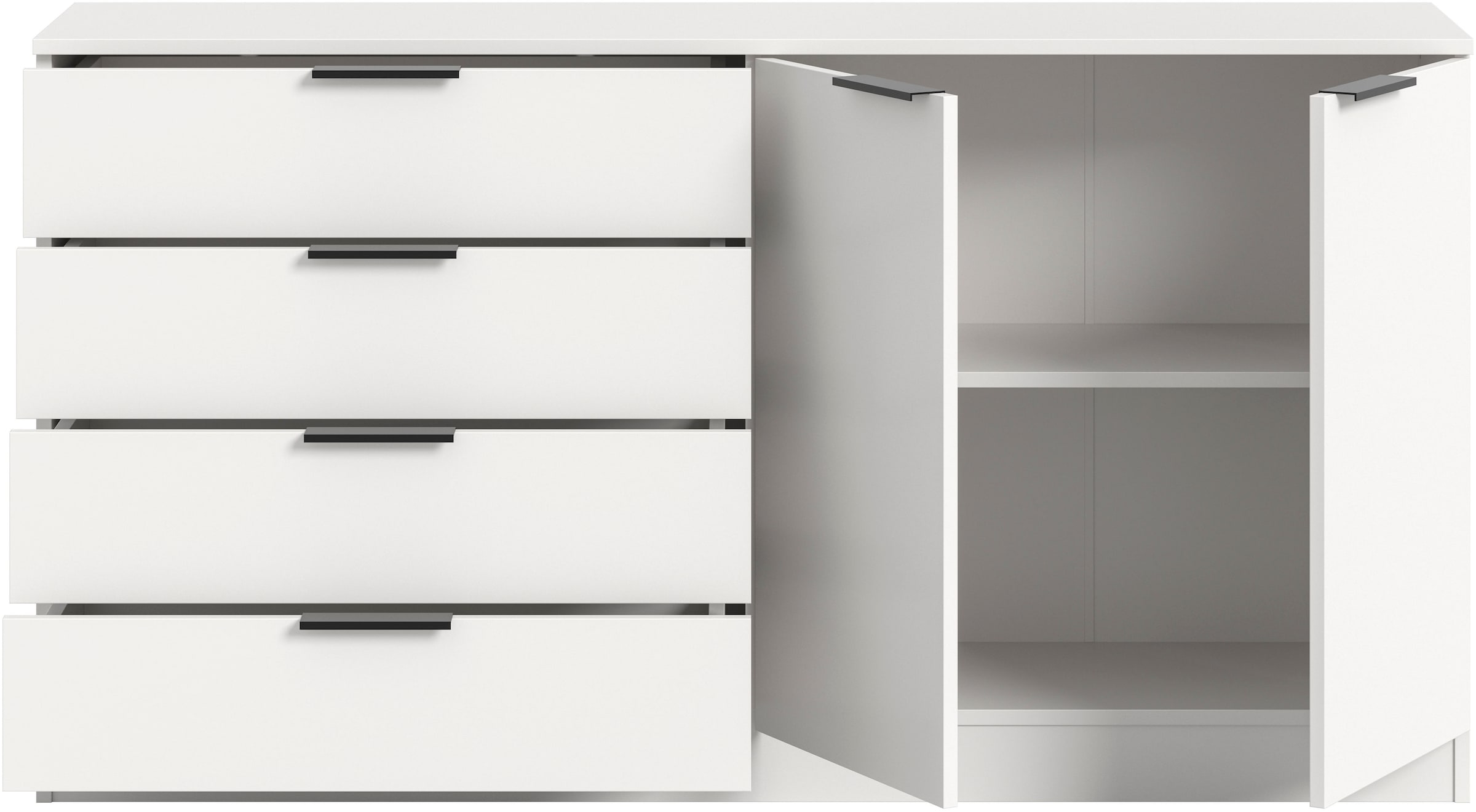 Home affaire Sideboard »SKARDE, Breite 148 cm, 4 Schubkästen, 2 Türen, viel Stauraum« in verschiedenen Farben und Breiten erhältlich, individuell einsetzbar,  Kommode, Anrichte, Schubkastenkommode, Schuhschrank, Schrank