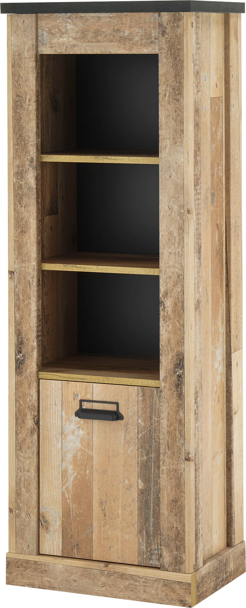 Image of Premium collection by Home affaire Midischrank »SHERWOOD«, in modernem Holz Dekor, mit Apothekergriffen aus Metall, Höhe 146 cm bei Ackermann Versand Schweiz
