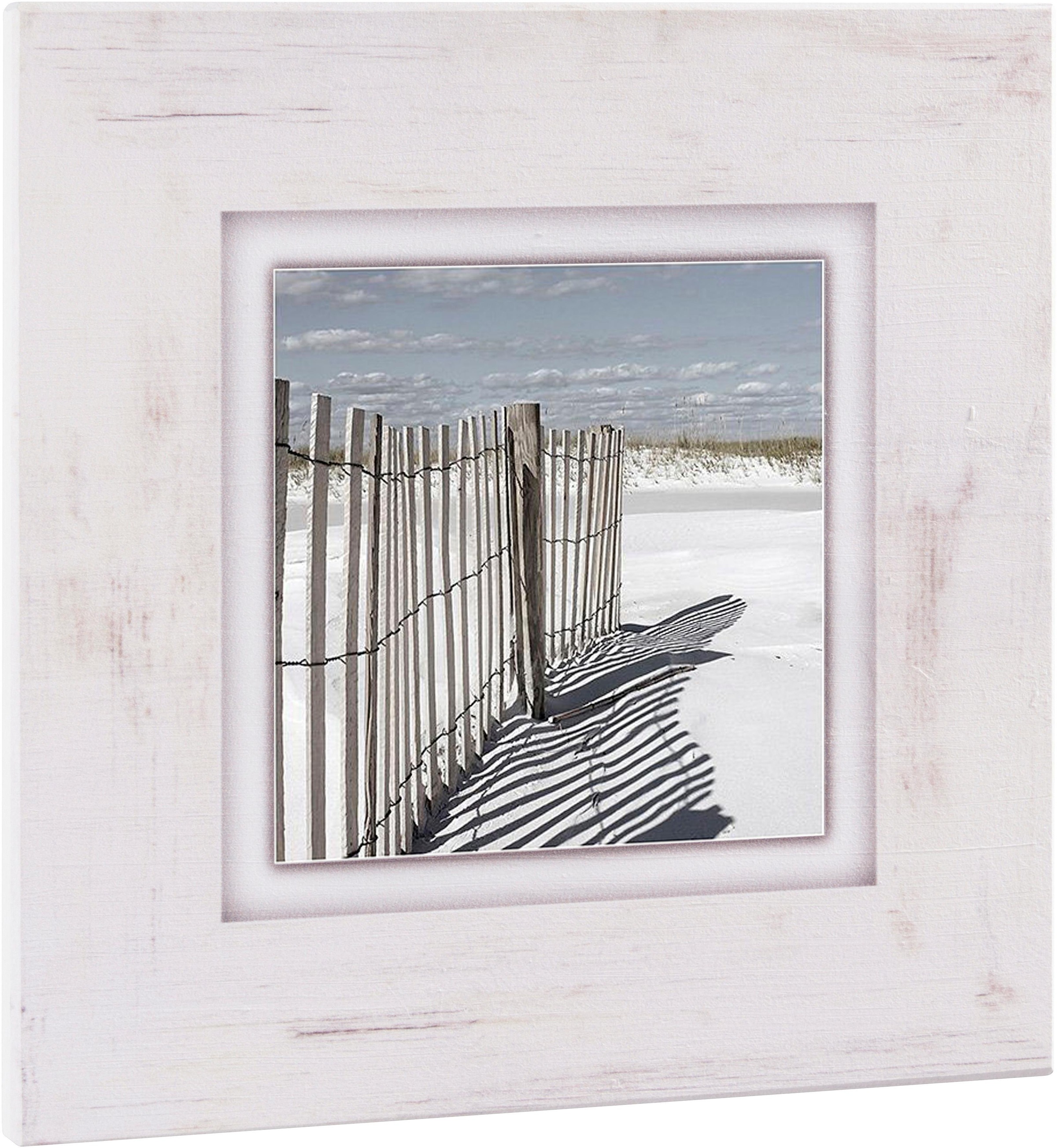 Image of Home affaire Holzbild »Zaun am Strand«, 40/40 cm bei Ackermann Versand Schweiz