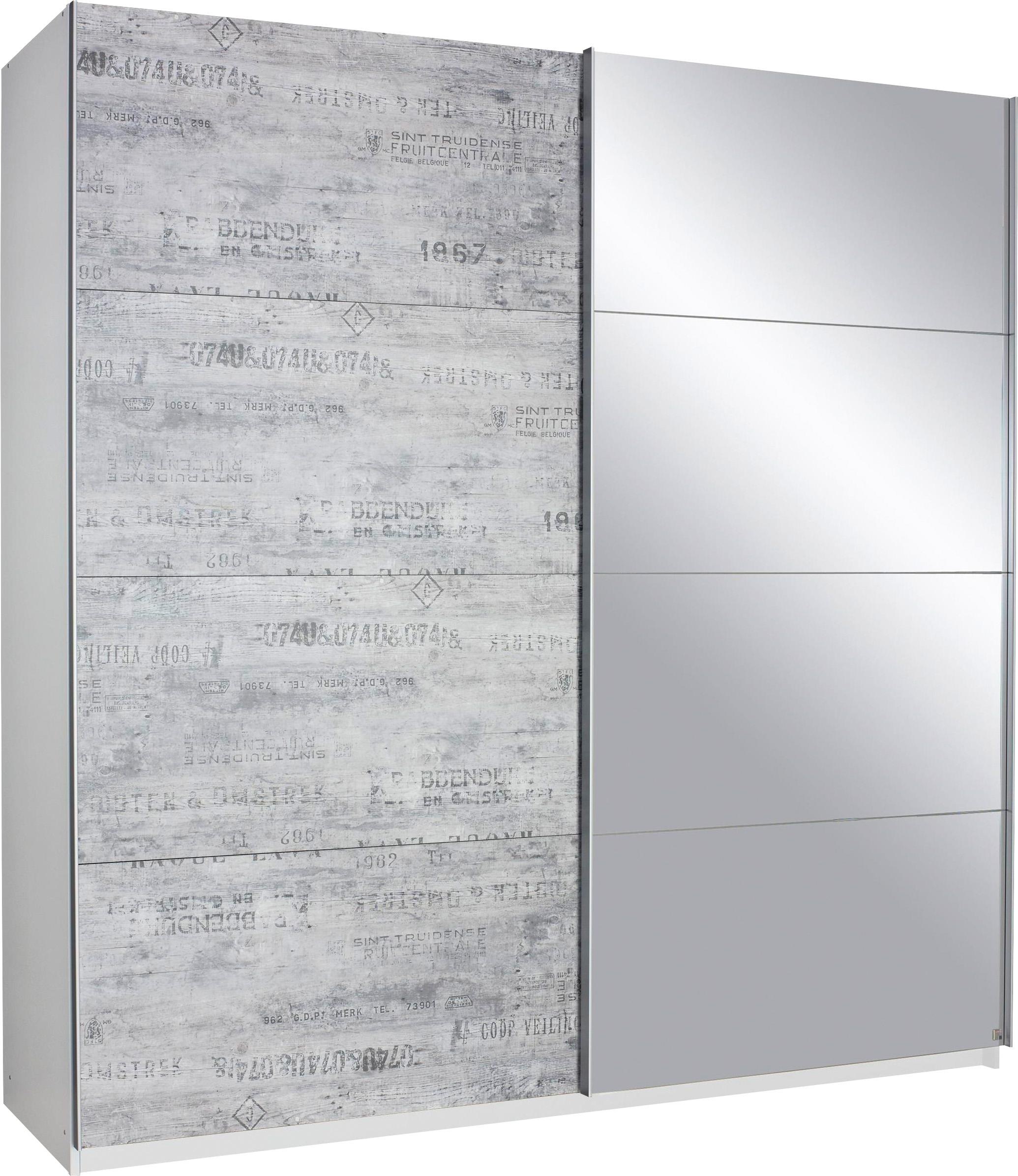 Image of rauch Schwebetürenschrank »Sumatra-Extra«, im Industrie-Look mit Spiegel bei Ackermann Versand Schweiz