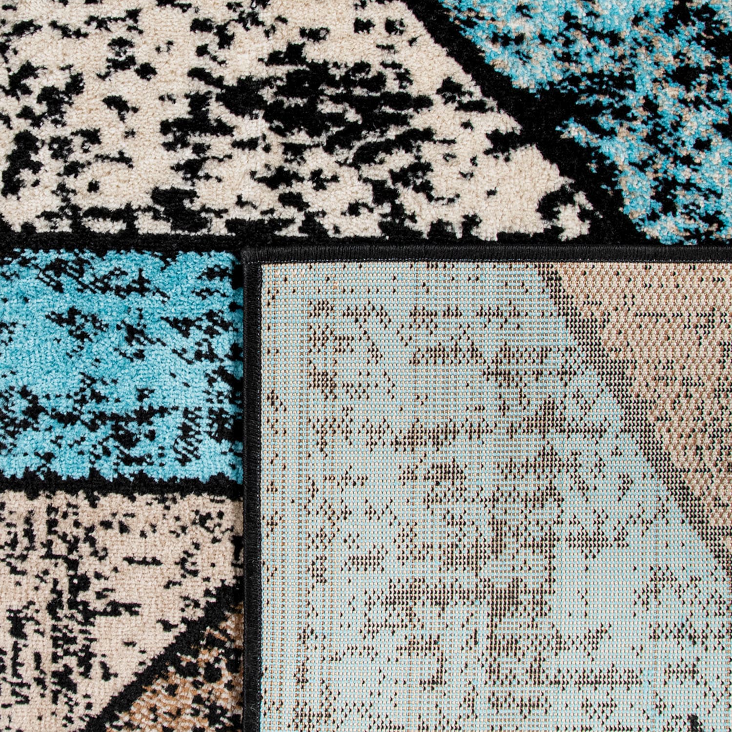 Paco Home Teppich »Metro 165«, rechteckig, 12 mm Höhe, Kurzflor, modernes geometrisches Design