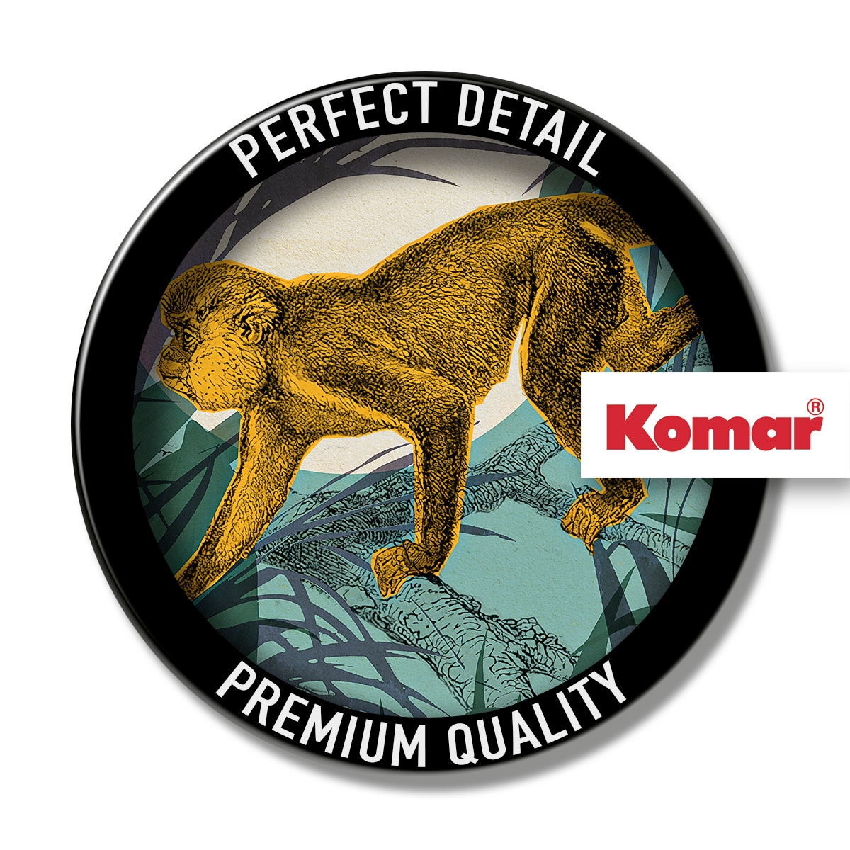 Komar Leinwandbild »Sneaky Monkey - Grösse 40 x 60 cm«, Natur, (1 St.), Keilrahmenbild mi Echtholzrahmen