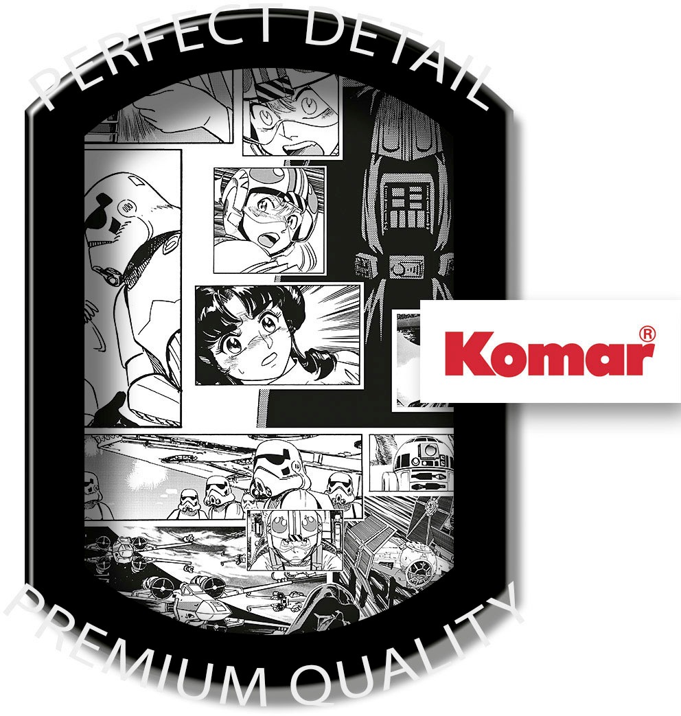 Komar Fototapete »Digitaldruck Vlies - Star Wars Manga Madness - Grösse 100 x 250 cm«, bedruckt, Kinderzimmer