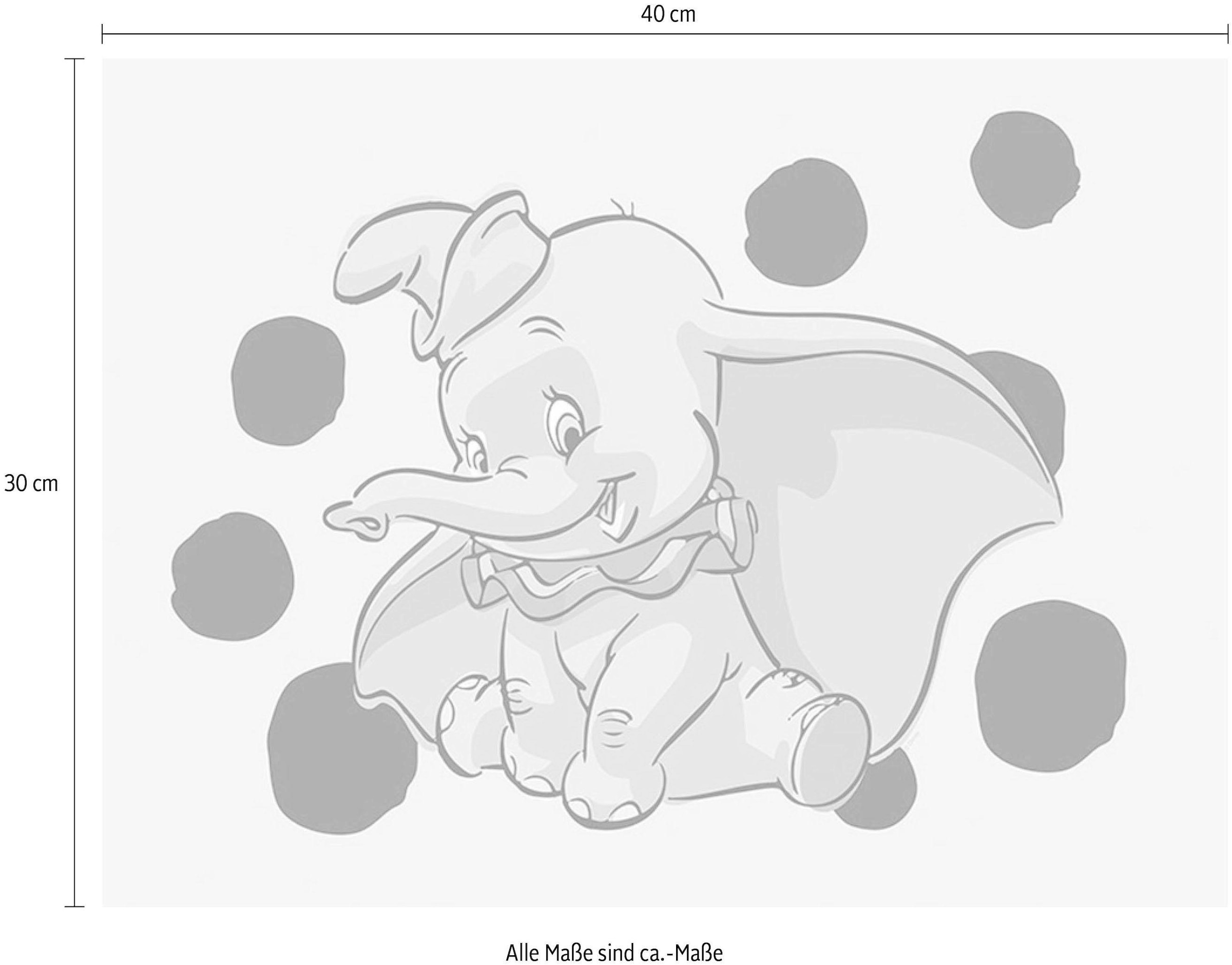 Komar Image »Dumbo Dots Landscape« 1 cuis tlg. Wandbild zur Dekoration im Kinderzimmer - ohne Rahmen