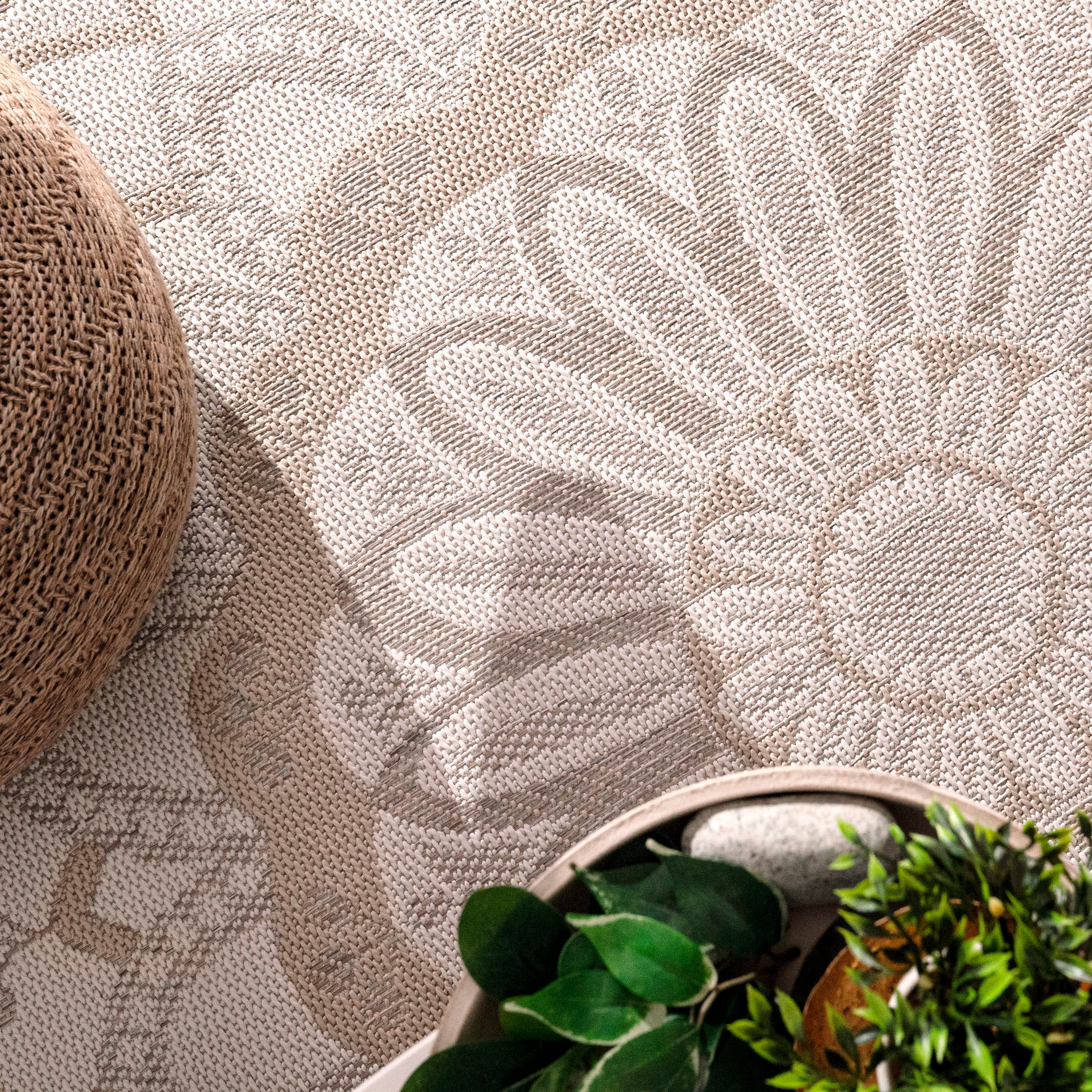 Paco Home Teppich »Brescia 471«, rechteckig, 4 mm Höhe, Flachgewebe, modernes orientalisches Design, In- und Outdoor geeignet