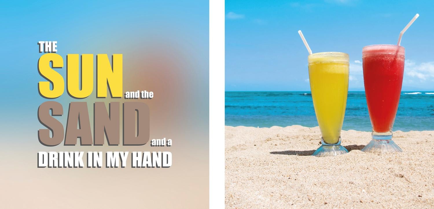 Image of queence Leinwandbild "Drink in my Hand"