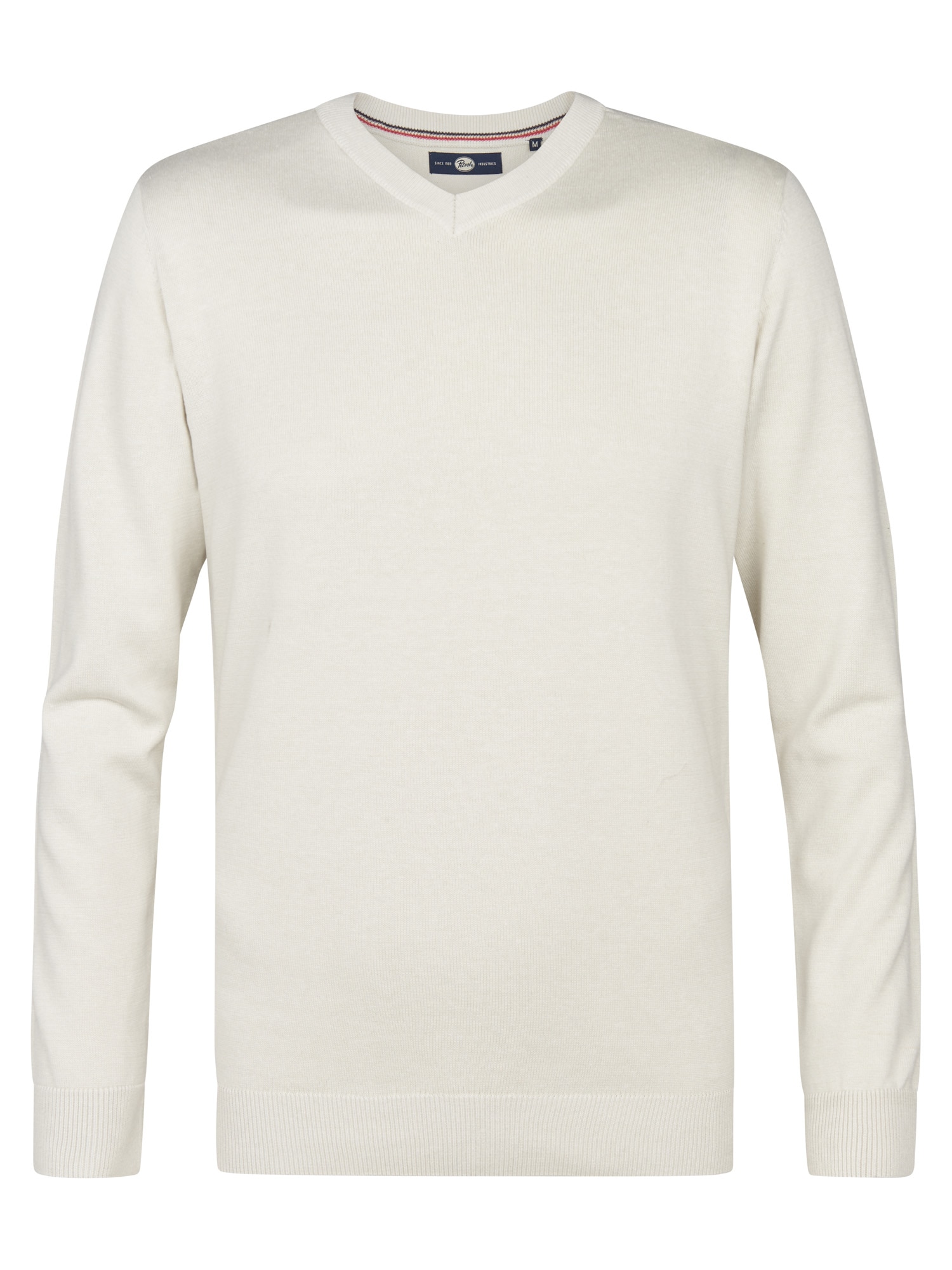 Petrol Industries V-Ausschnitt-Pullover »V-Neck Basi«, Materialmix mit Baumwollanteil