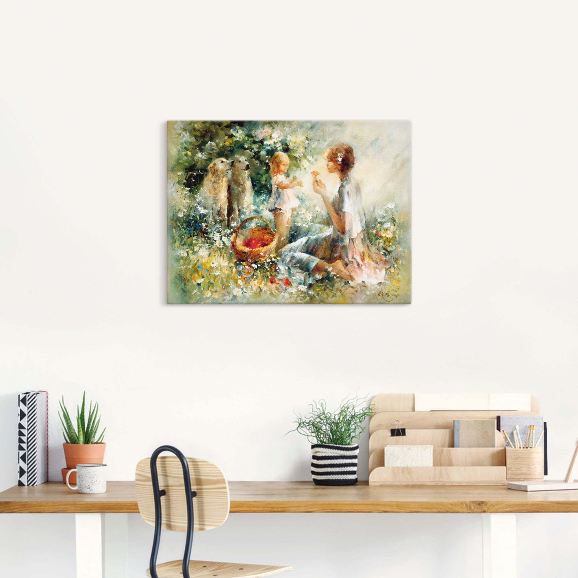 Artland Wandbild »Picknick«, Gruppen & Familien, (1 St.), als Leinwandbild, Poster, Wandaufkleber in verschied. Grössen