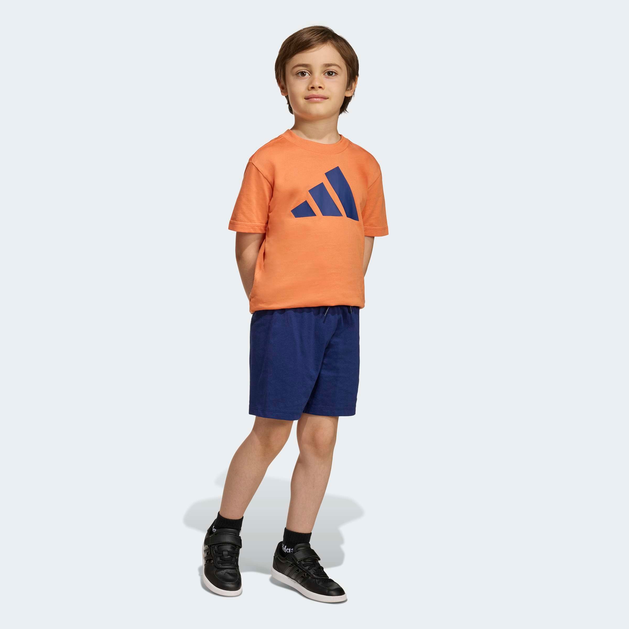adidas Sportswear Combinaison d'entraînement »LK BL T-SET 160« 2 pièces für Kinder, zweiteilig, aus Baumwolle