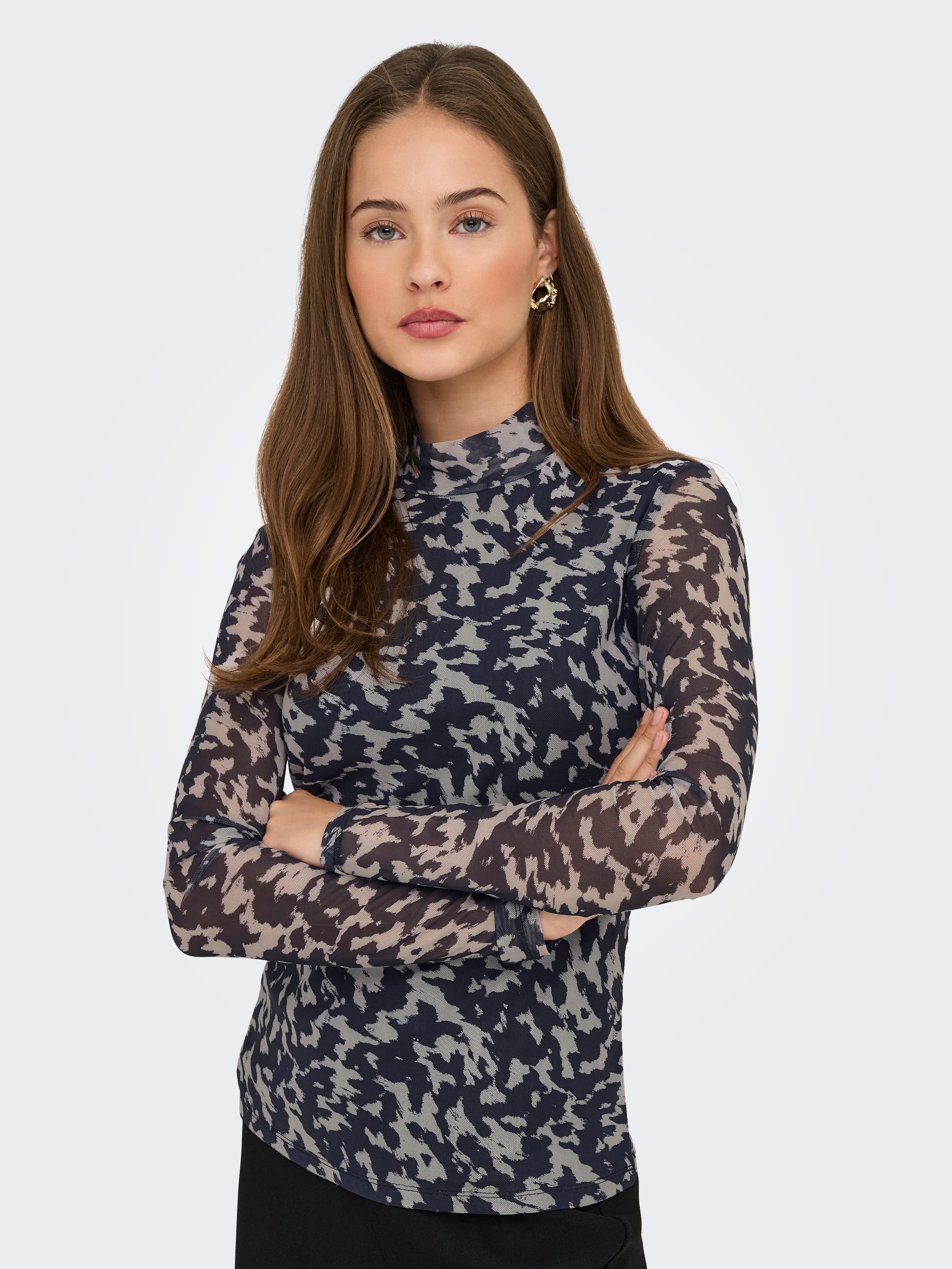 ONLY Langarmshirt »ONLERICA LIFE MESH L/S TOP JRS NOOS«