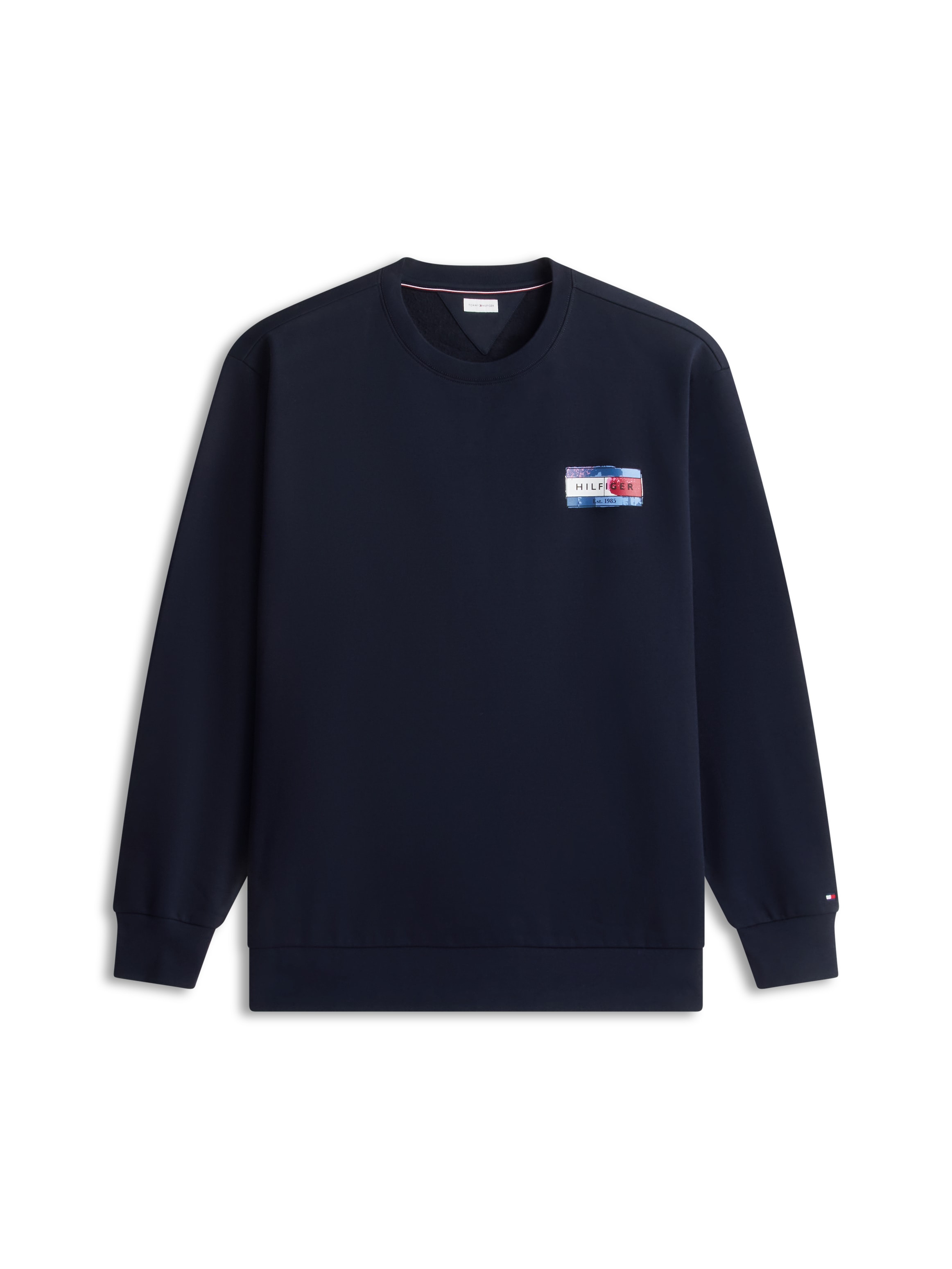 Tommy Hilfiger Big & Tall Sweatshirt »BT-BACK FLAG REGULAR FLEECE CREW-NECK«, Grosse Grössen, Rundhals, grosser Rückenprint
