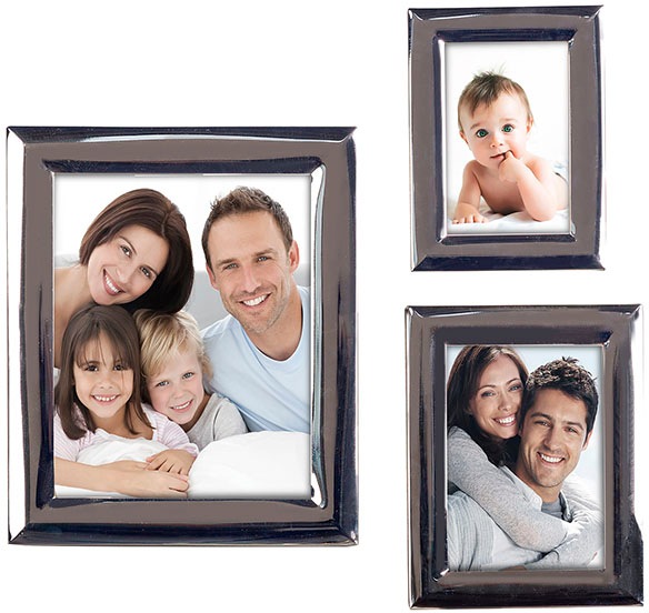 Image of Fink Bilderrahmen-Set »Simon, silberfarben«, (Set, 3 St.), Fotorahmen, Rahmen, versilberfarbent, für Bildformate 10x15, 13x18 und 20x25, Wohnzimmer bei Ackermann Versand Schweiz
