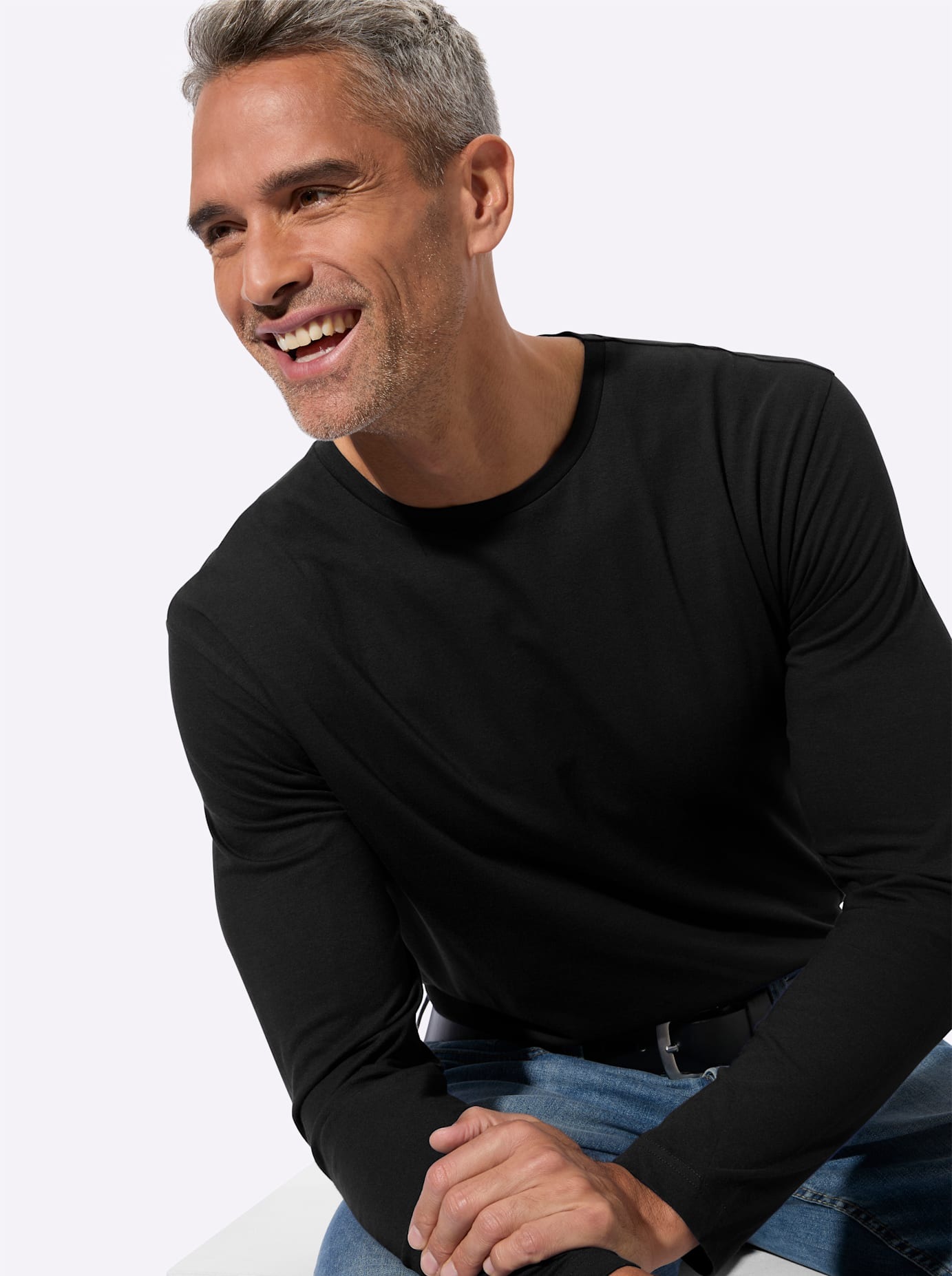   Langarmshirt »Rundhals-Shirt« 1