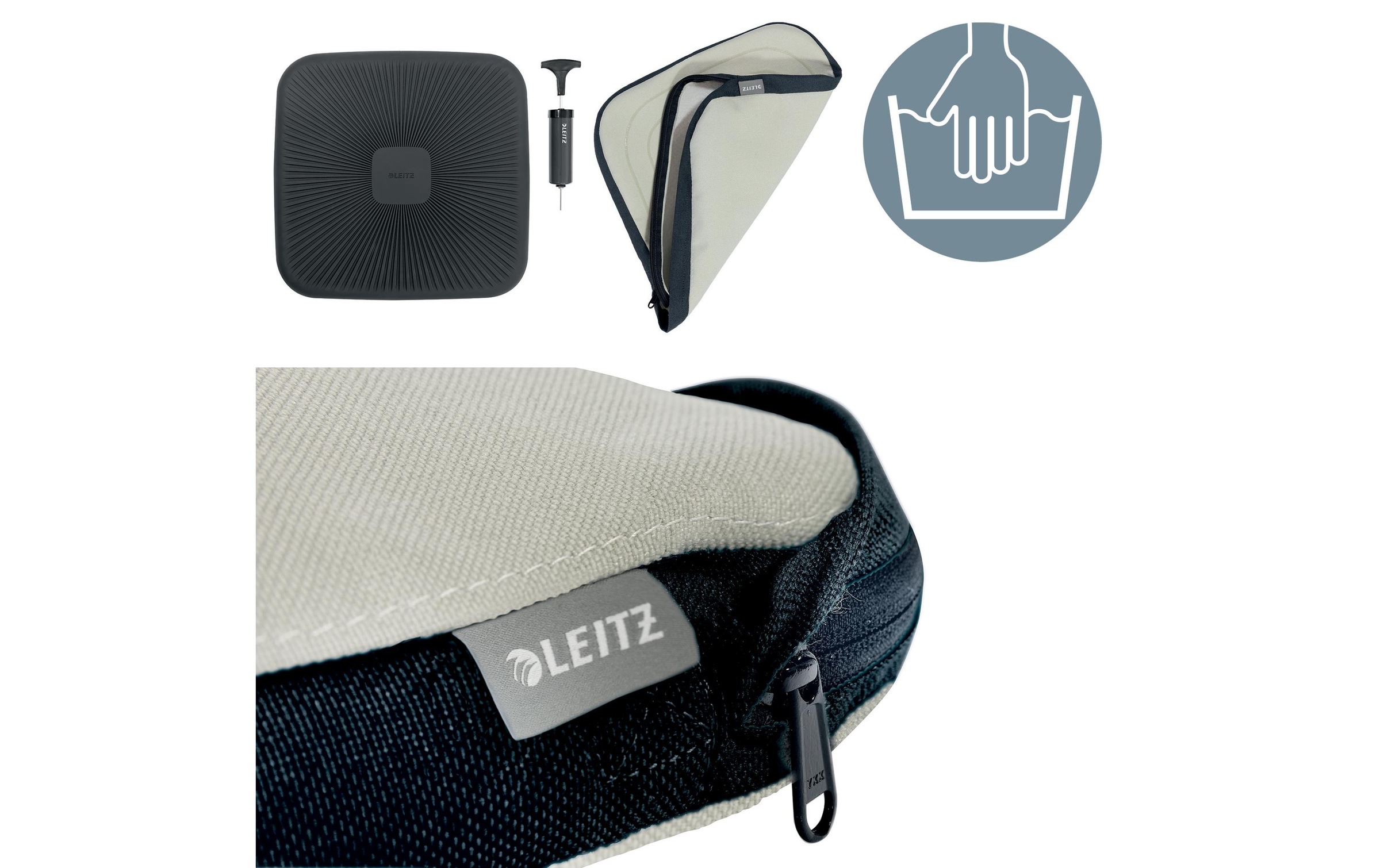 LEITZ Balancekissen »Ergo Active mit Stoffbezug«