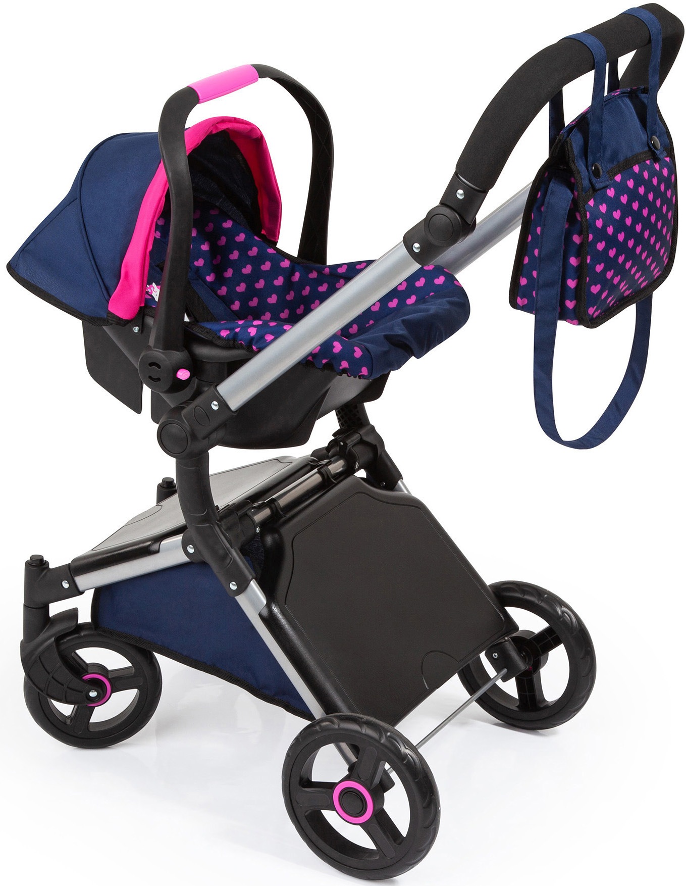 Image of Bayer Puppenwagen »City Cruiser, blau«, mit Wickeltasche bei Ackermann Versand Schweiz