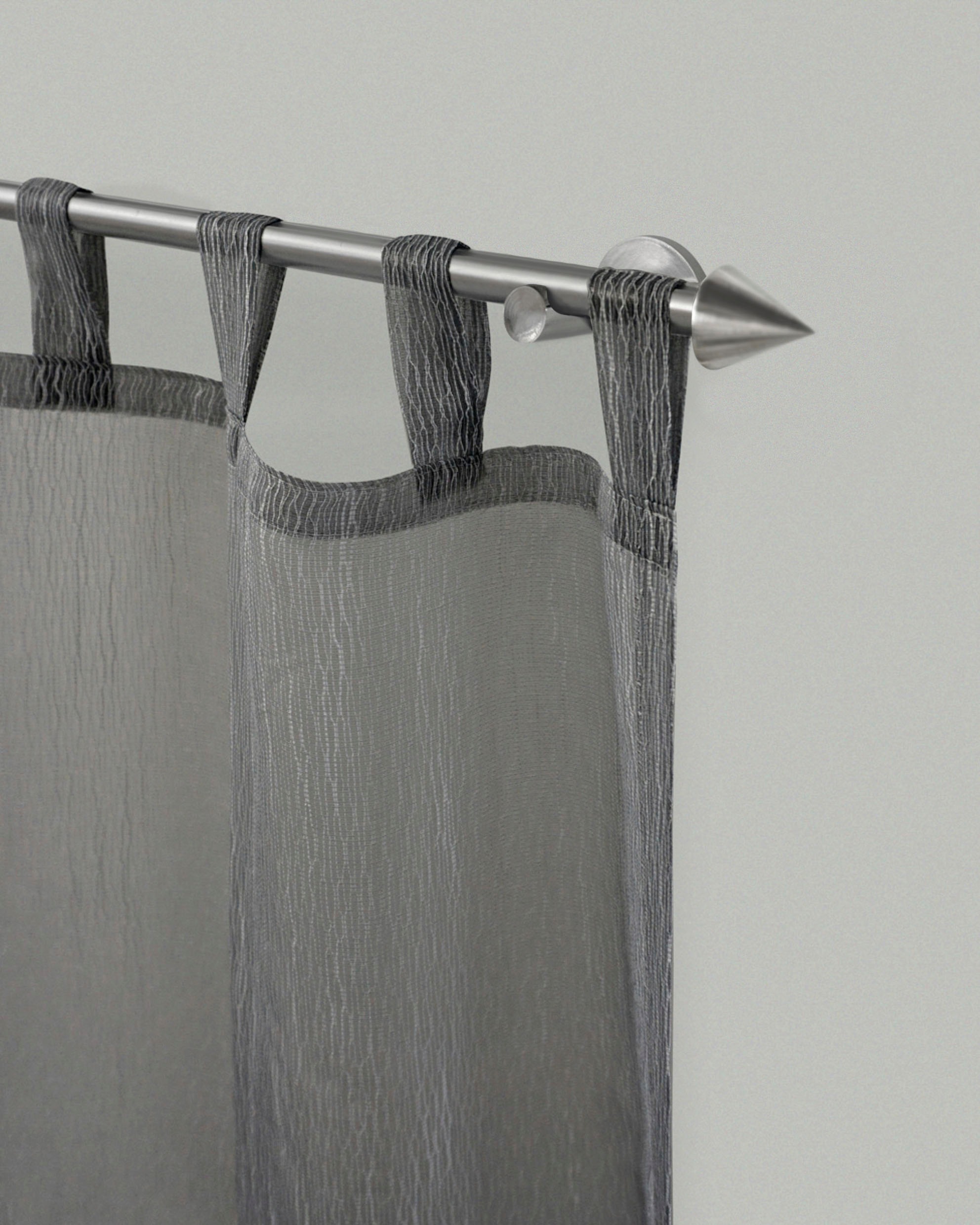 Image of GARESA Gardinenstange »DIAMANT«, 1 läufig-läufig, Wunschmasslänge, Vorhanggarnitur, einfache Montage, mit Stangenverbinder verlängerbar, Wandmontage, Kegel, edelstahl optik, ohne Ringe bei Ackermann Versand Schweiz