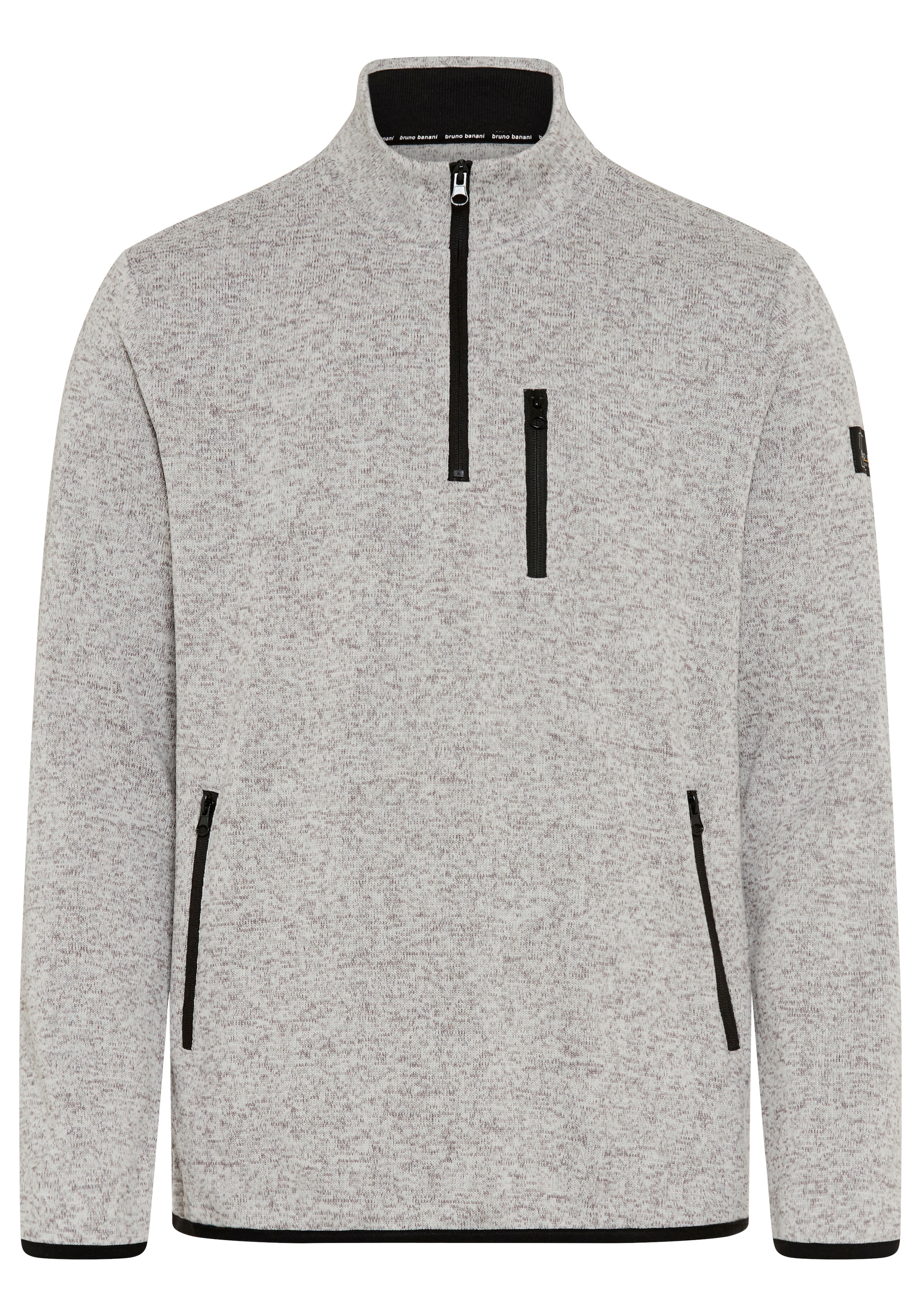 Bruno Banani Pull en polaire , avec col haut fermé et fermeture éclair, également en grandes tailles
