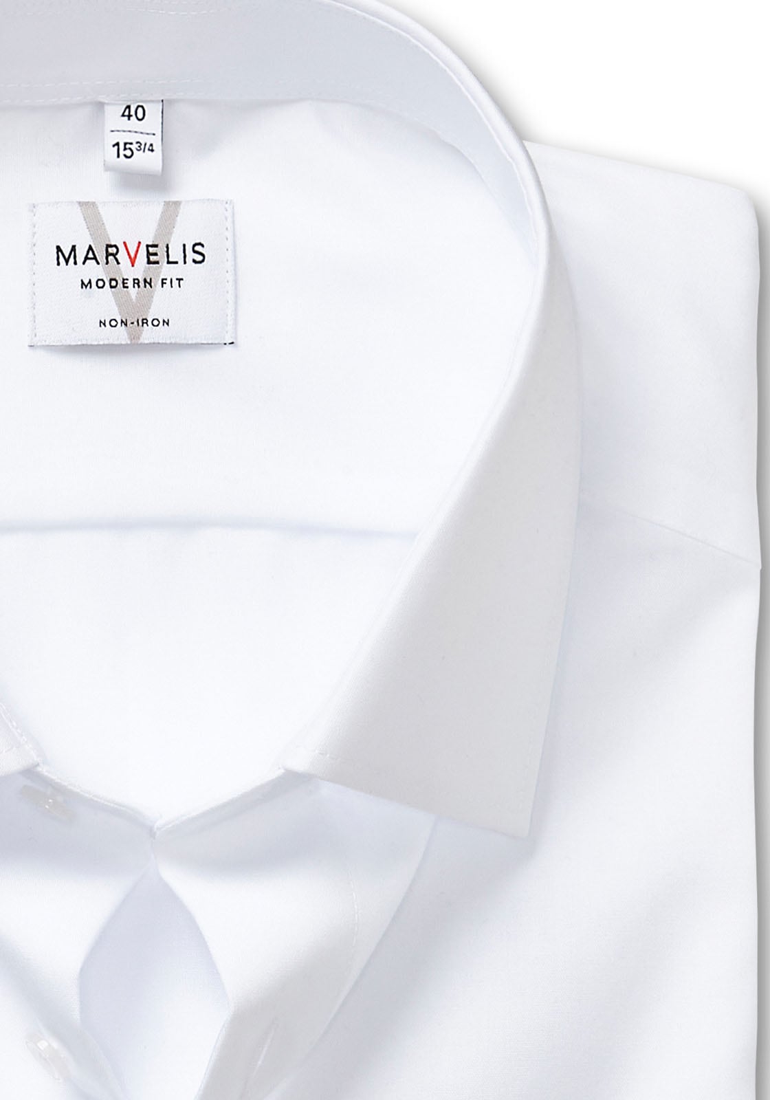 MARVELIS Chemise à manches courtes modern fit, Busnesshemd, New Kentkragen, bügelfrei