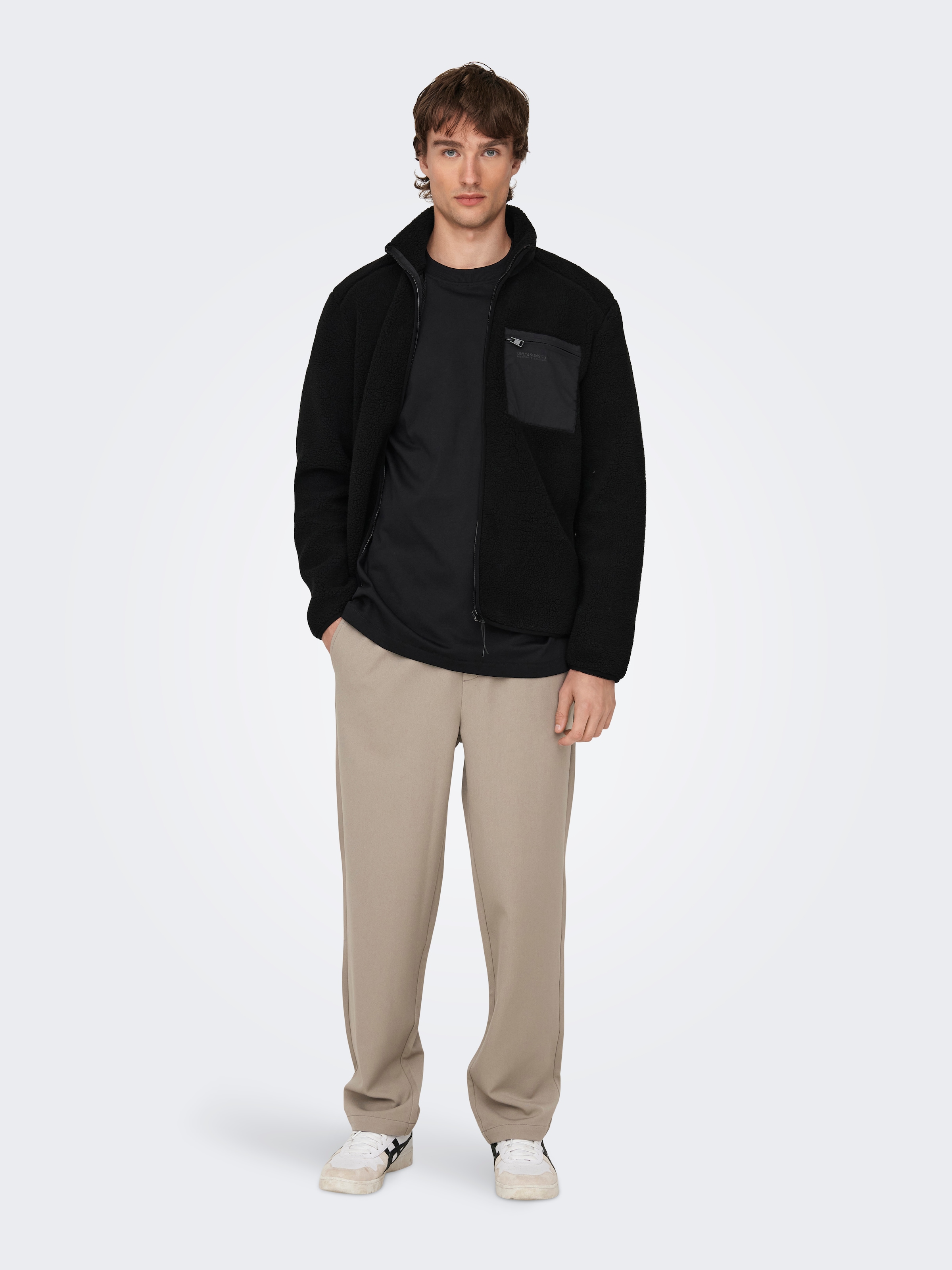 ONLY & SONS Strickfleecejacke »ONSDALLAS LIFE SHERPA JACKET OTW VD«