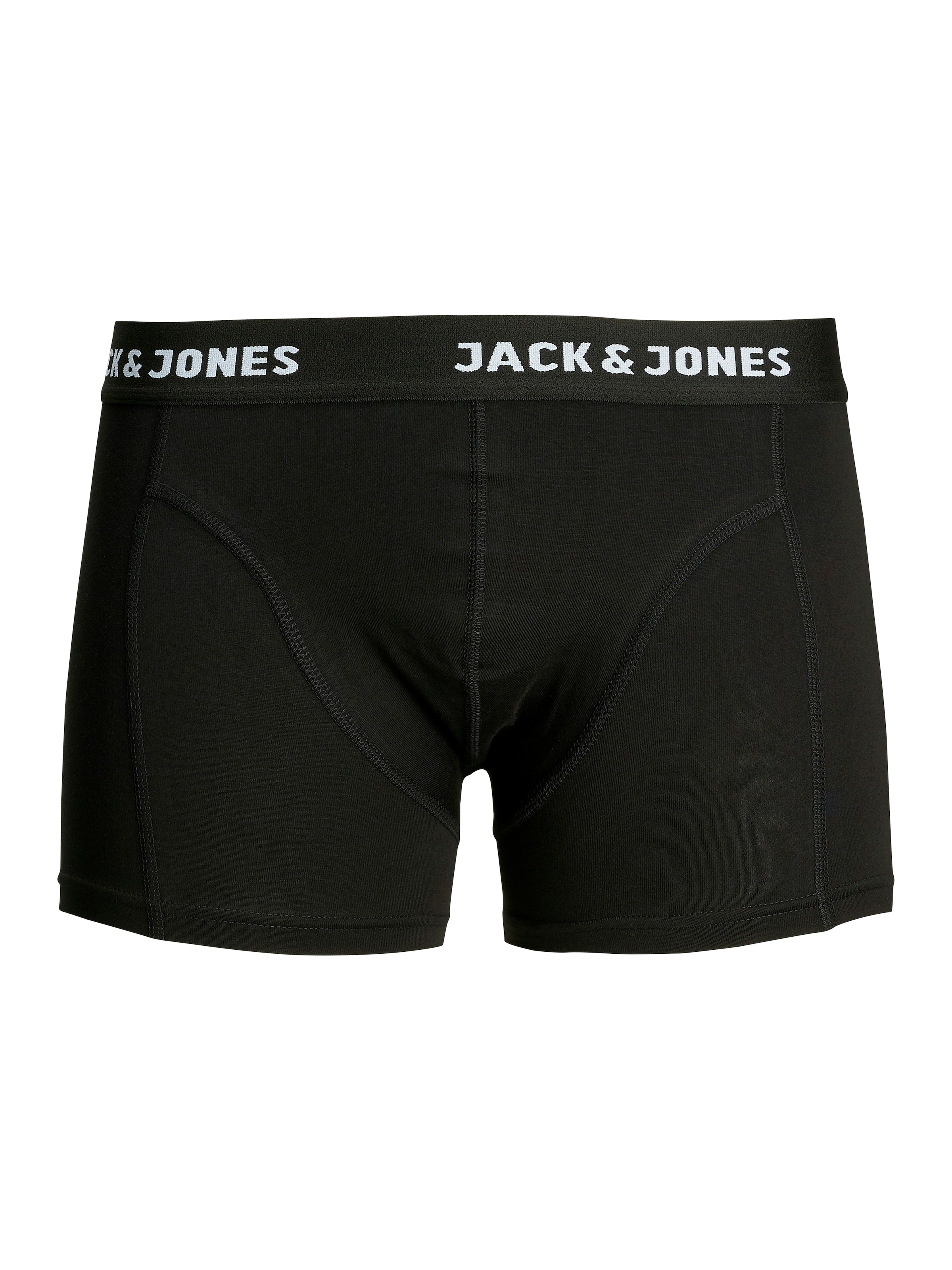 Jack & Jones Boxer »JACANTHONY  im 3er Pack mit Logo-Bund und weichem Griff« Packung, 3 cuis unifarben mit Farbeinsatz, modisch, eng anliegend, Baumwollmischung