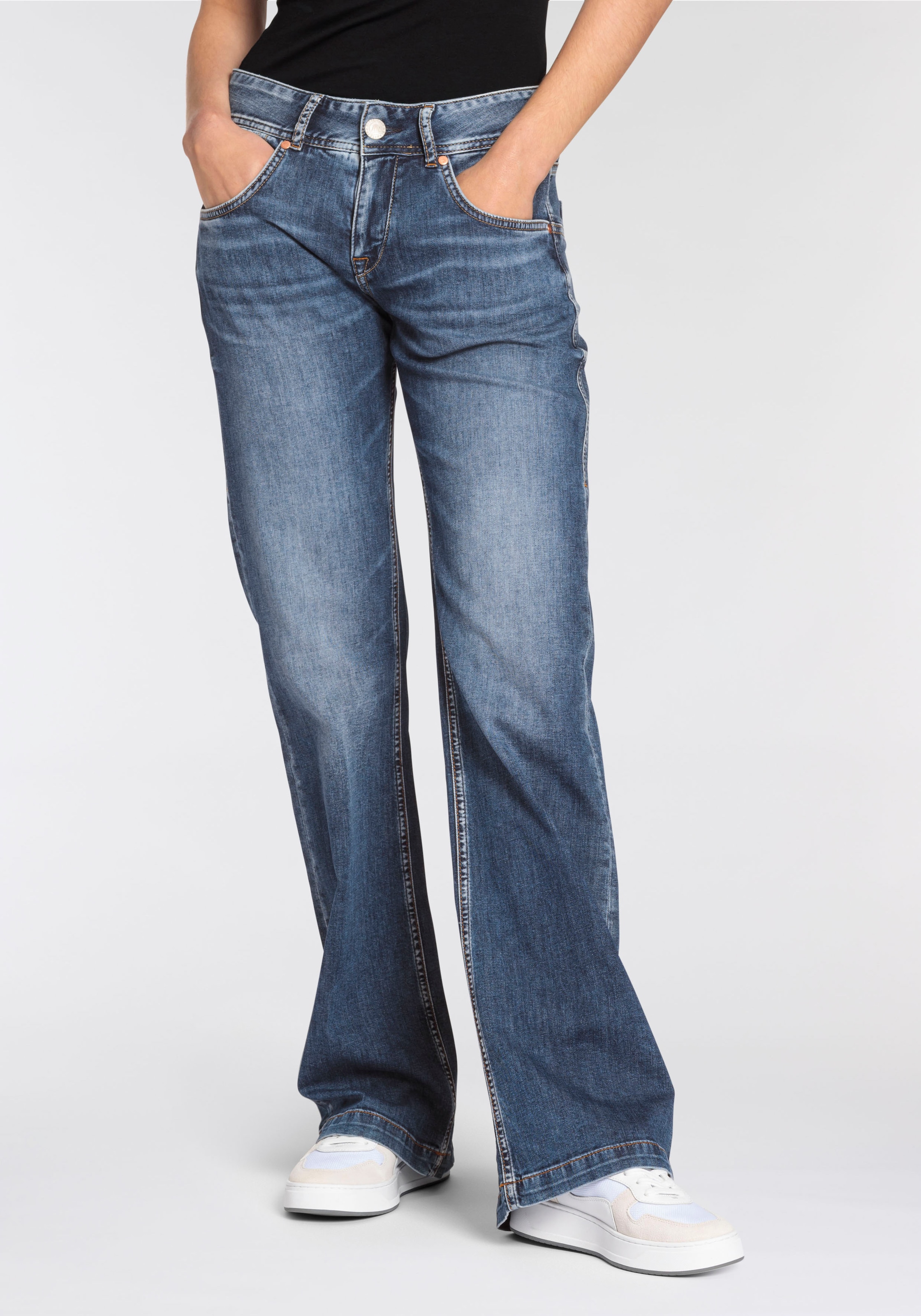 Herrlicher Bootcut-Jeans »Edna Light Denim«