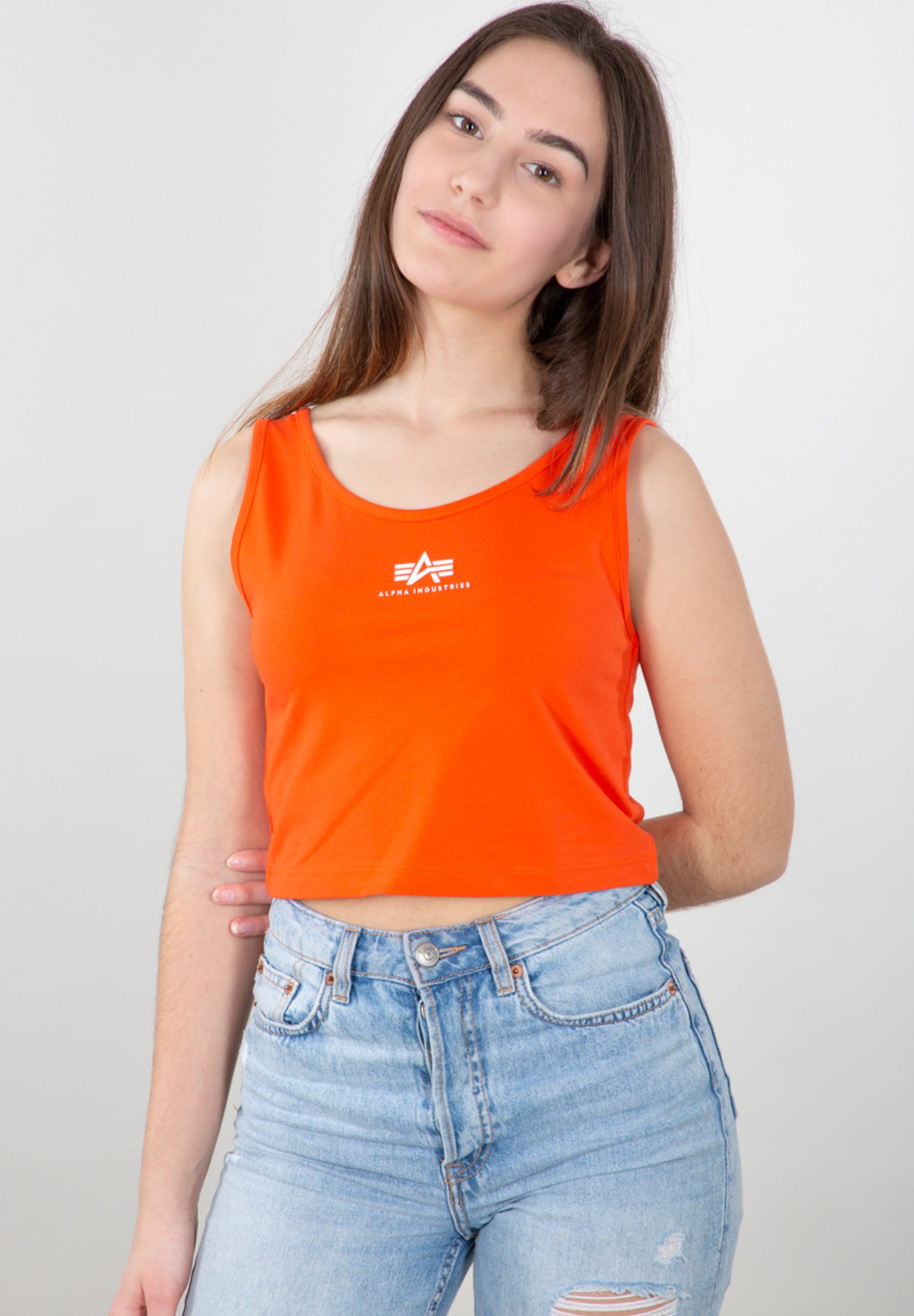 Image of Alpha Industries Muskelshirt "Basic Crop-Tank SL Women"