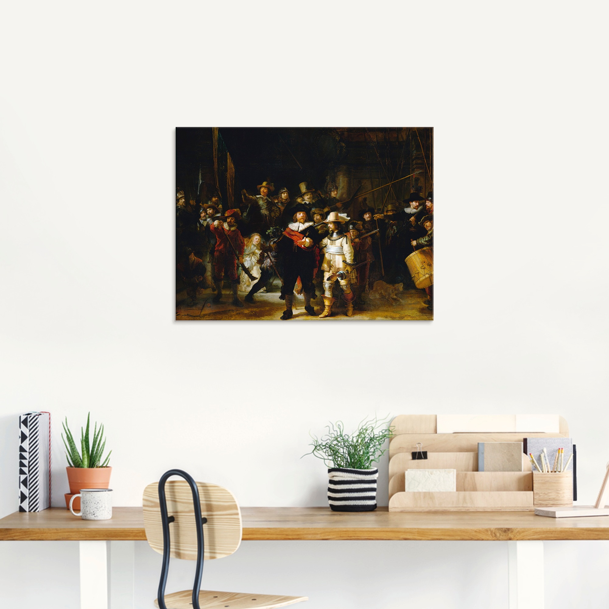 Artland Glasbild "Die Nachtwache. 1642" Porträts 1 Stk. tlg. in verschiedenen Größen