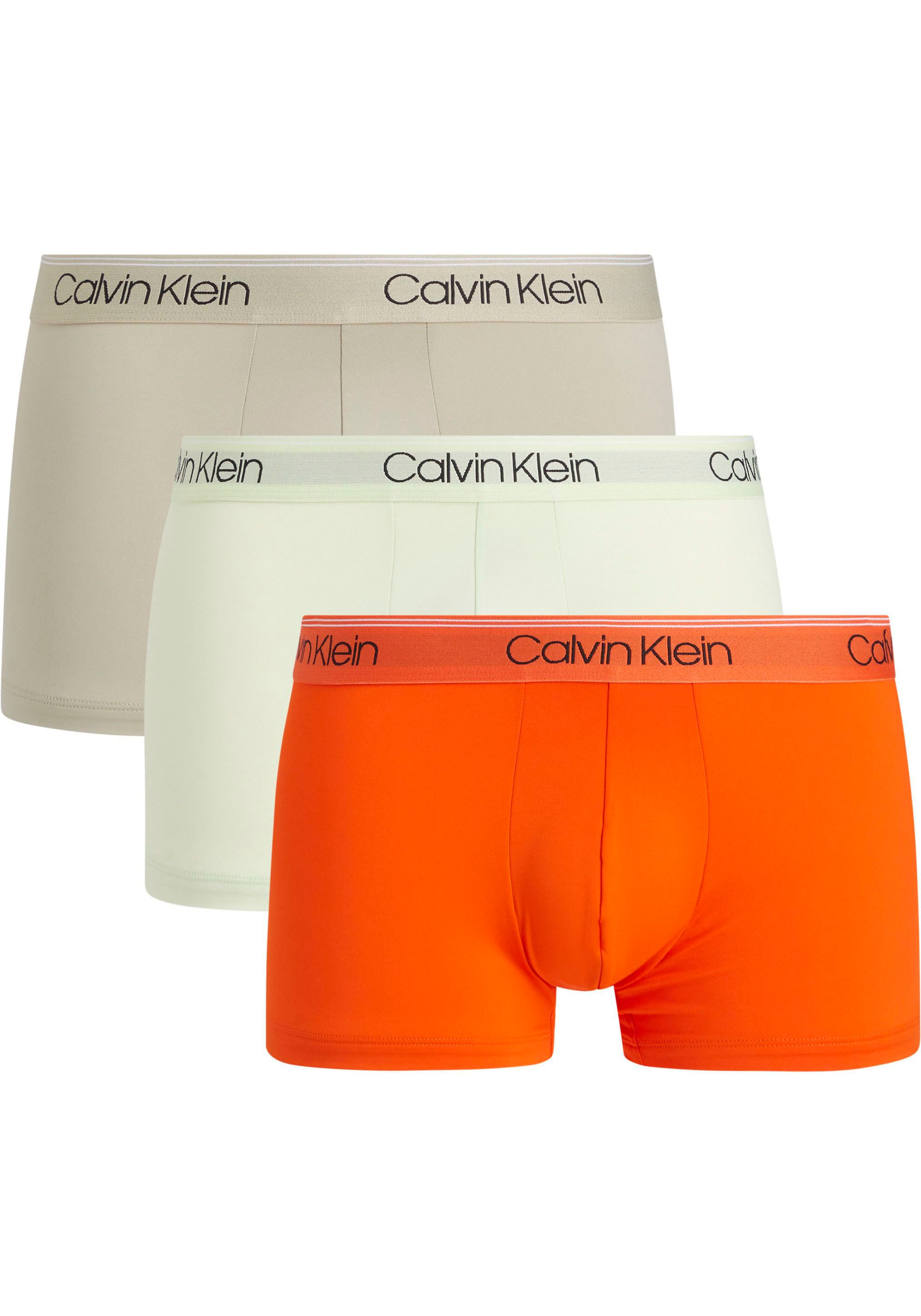 Calvin Klein Underwear Trunk »LOW RISE TRUNK 3PK«, (Packung, 3er-Pack), mit Logo-Elastikbund
