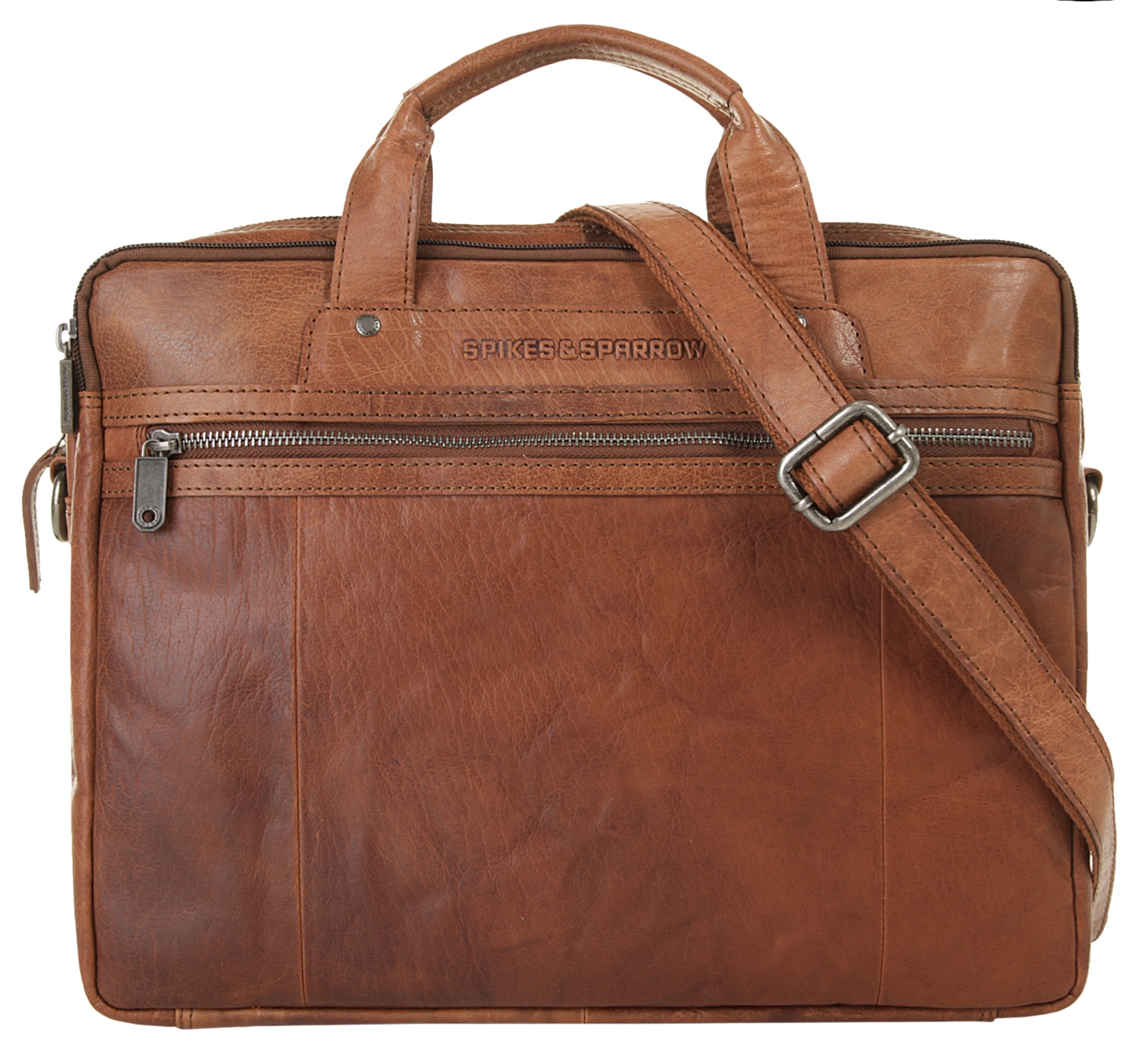 Image of Spikes & Sparrow Aktentasche "SPIKES & SPARROW Damen, Herren echt Leder" echt Leder