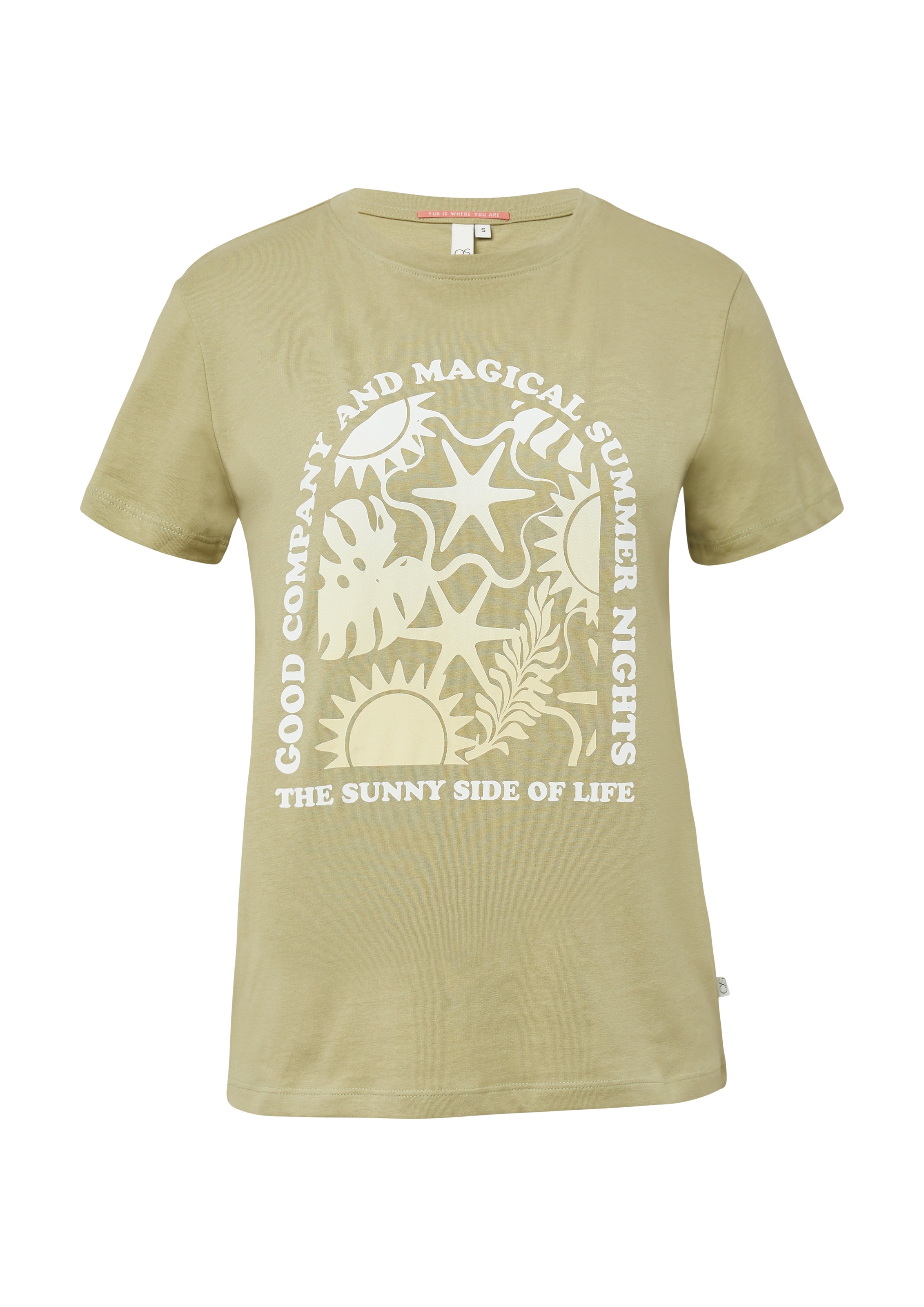 QS T-Shirt, mit Print