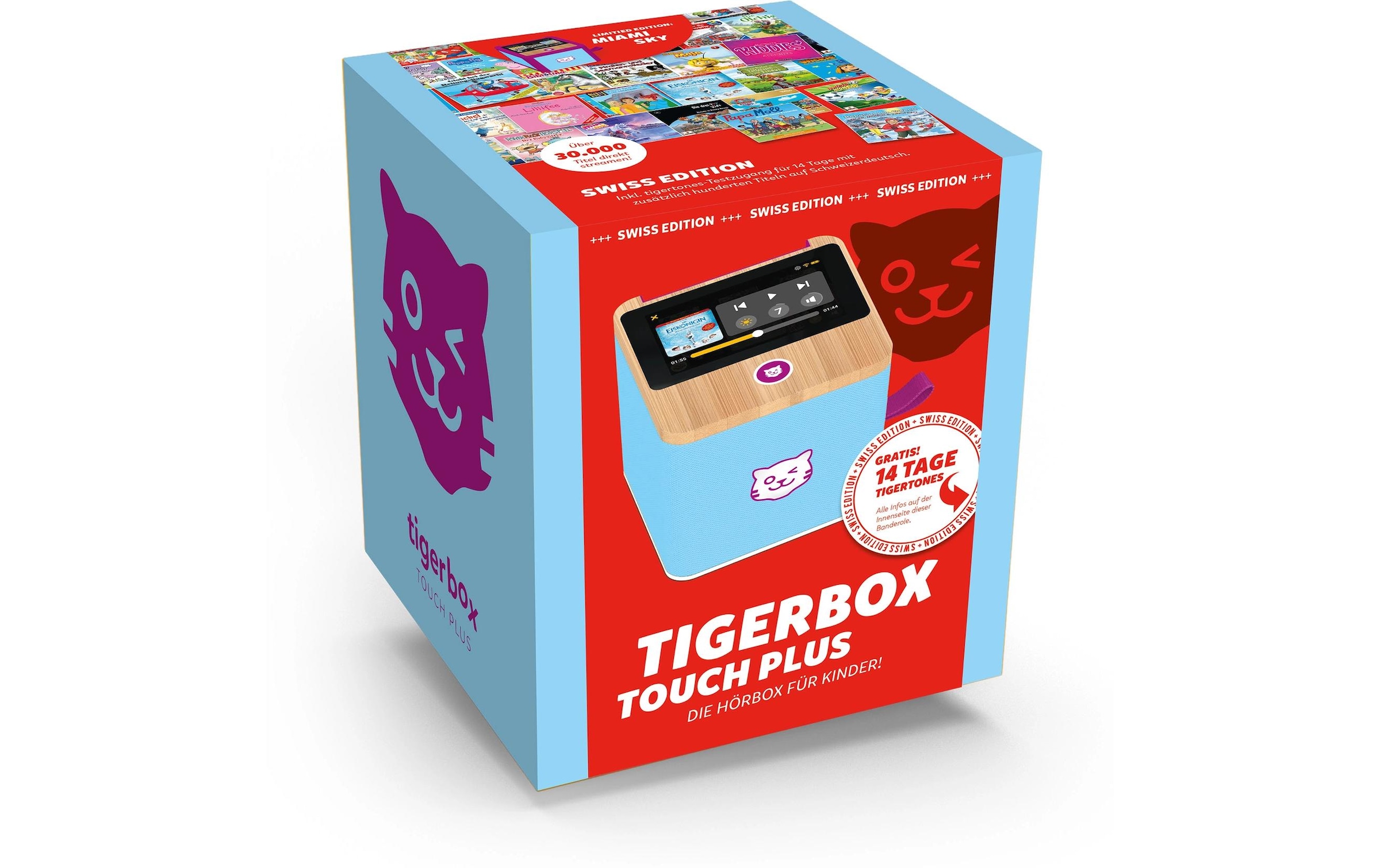 TigerMedia Personnage de feuilleton audio »Tigerbox Touch Plus Swiss Edition« Hörspiel-Box mit Touchdisplay