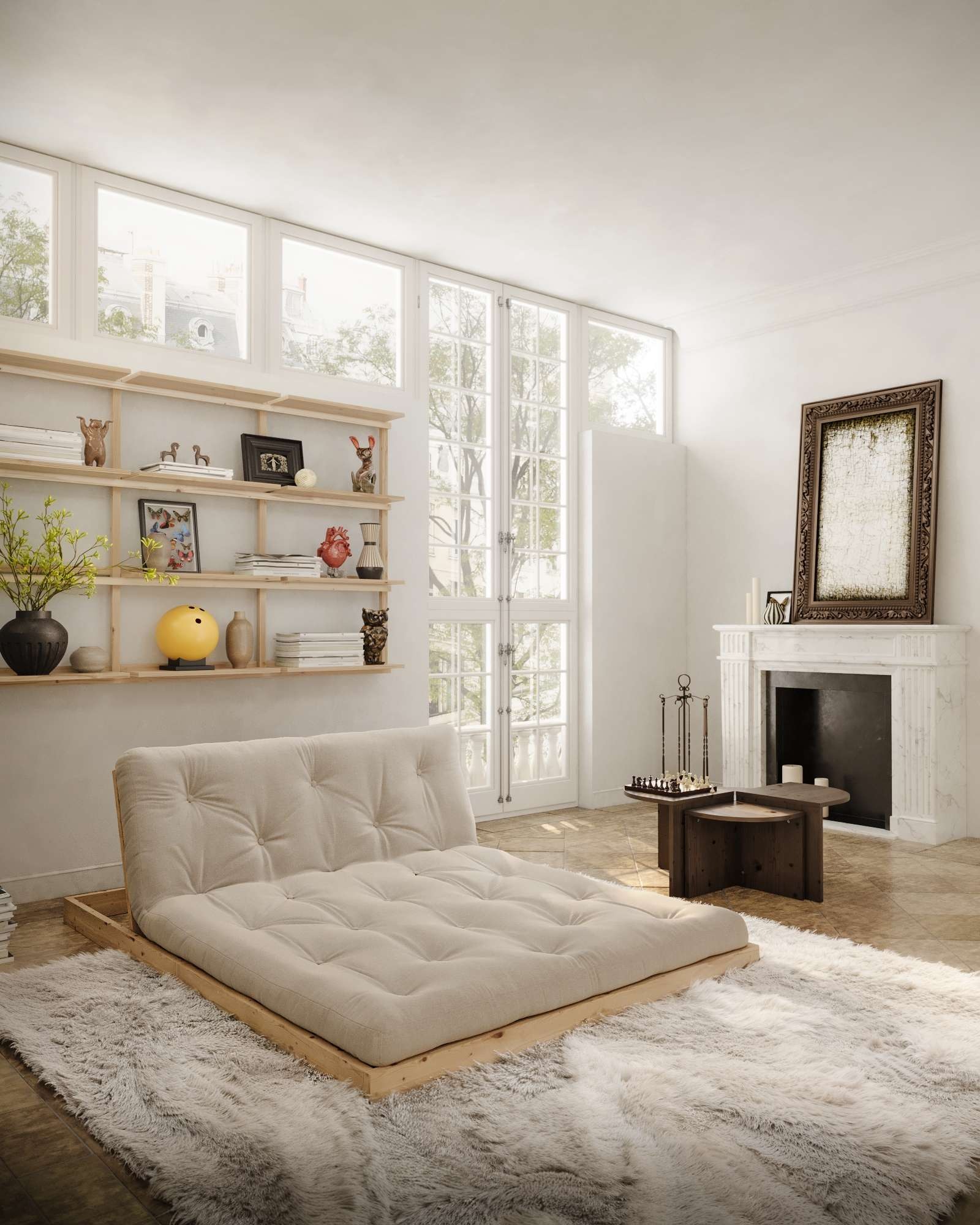 Karup Design Schlafsofa "Flip Sofabed, Made in Europe, mehrere Farben, vielseitig einsetzbar" inkl. handgefertigte Futonmatratze, FSC-zertifiziertes Massivholz