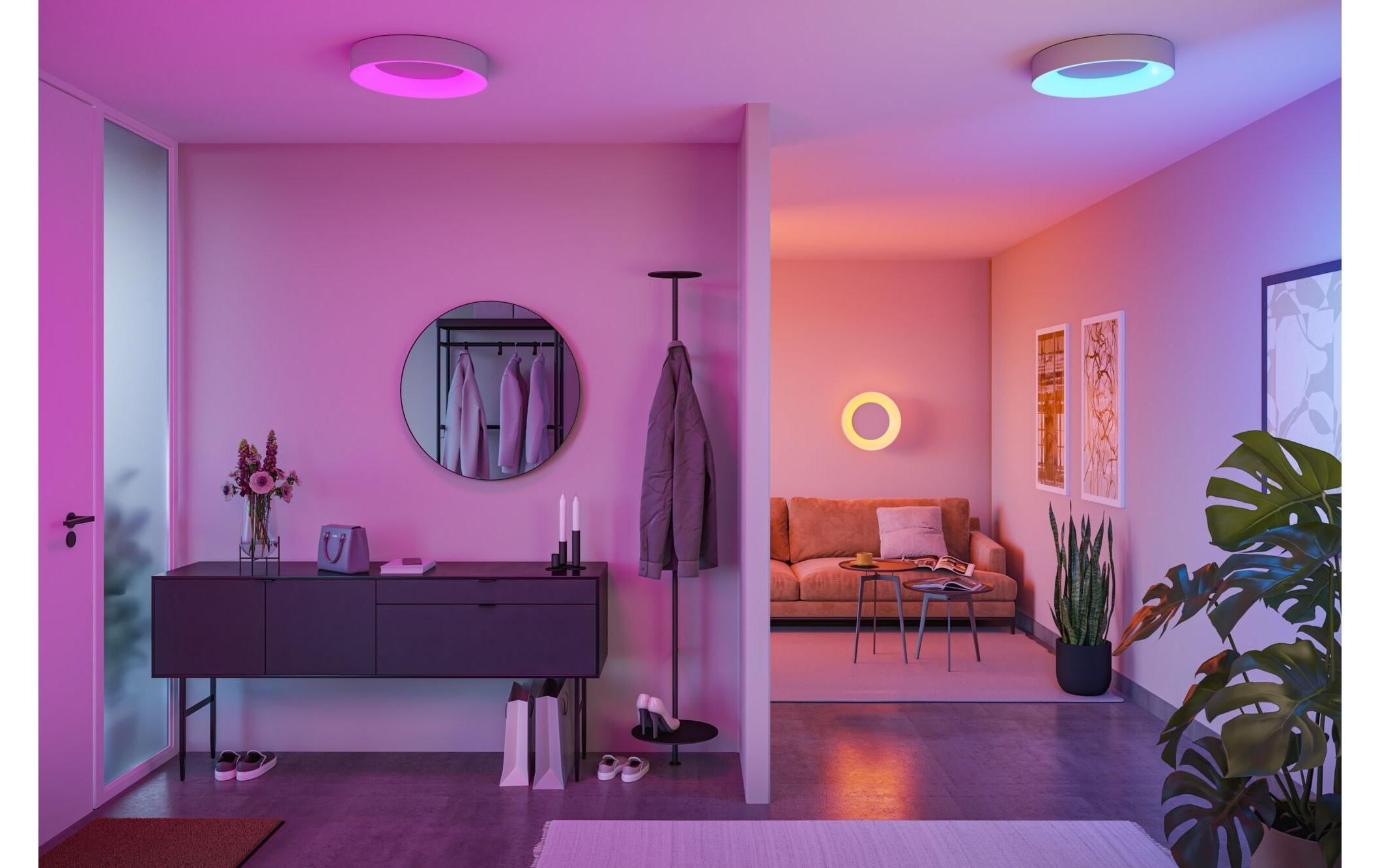 Paulmann Deckenleuchte »Deckenleuchte Casca IP44, Alu matt« LED-Modul RGB | warmweiss - kaltweiss