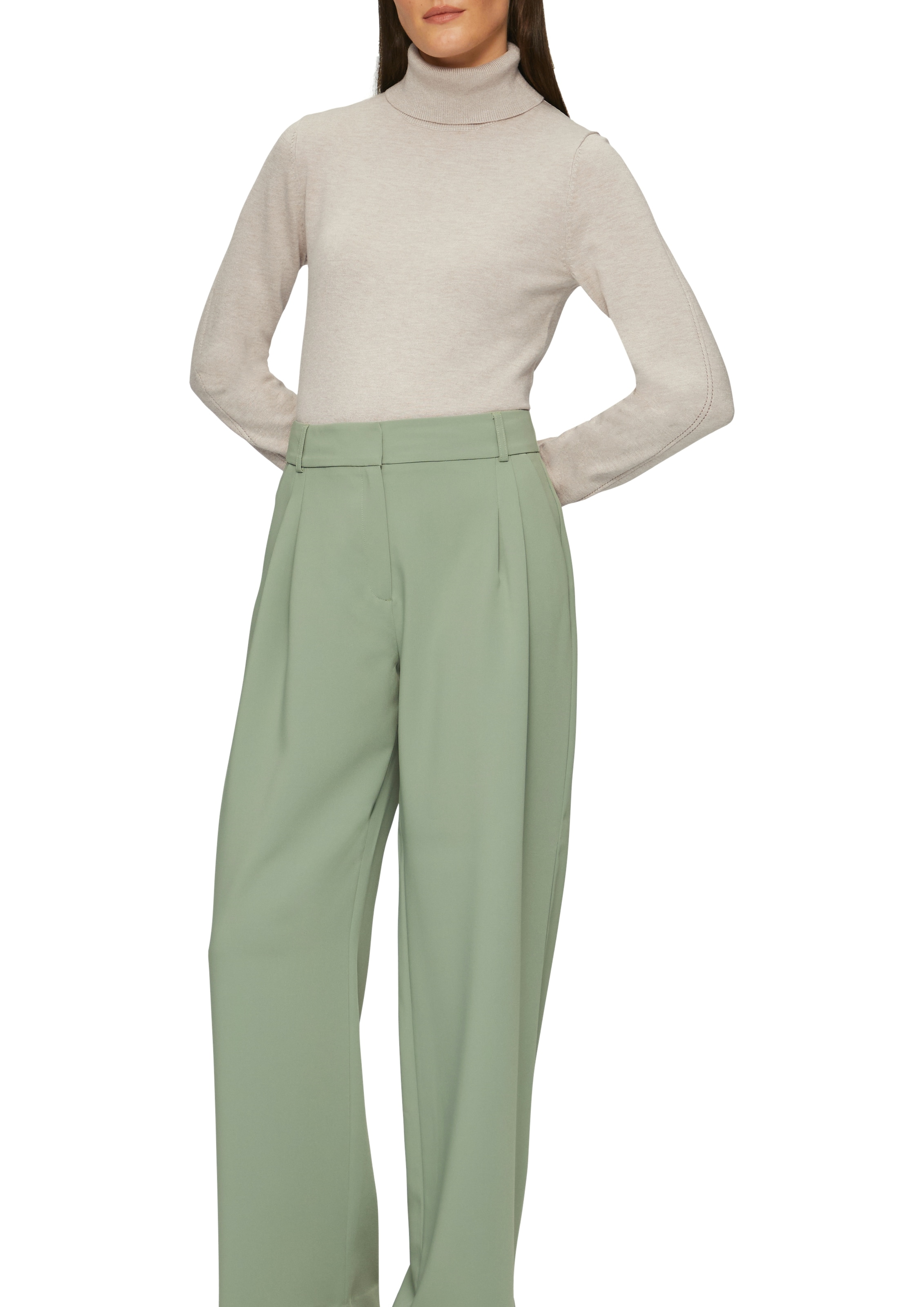 Image of s.Oliver BLACK LABEL Rollkragenpullover mit Rippbündchen