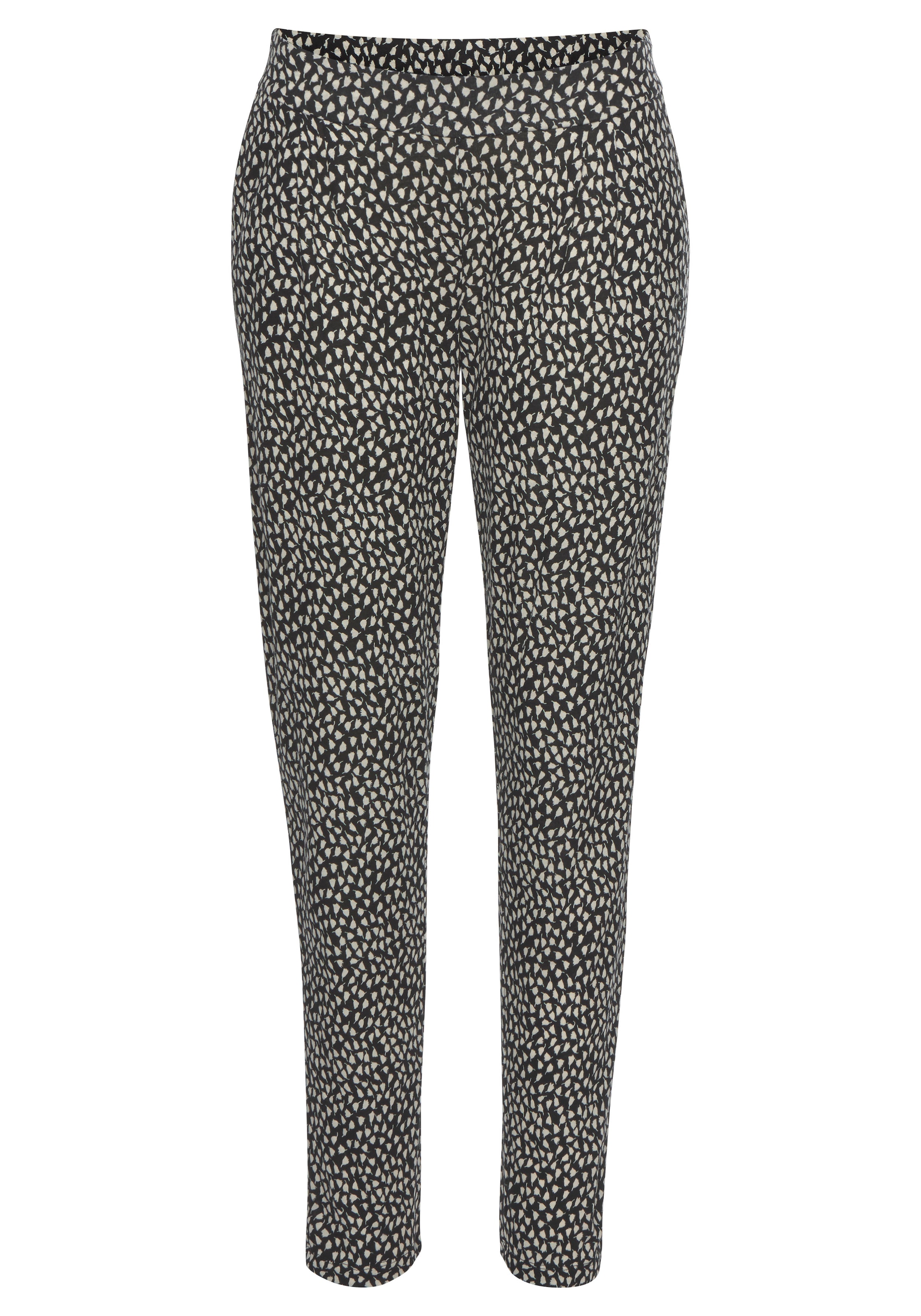 s.Oliver Pantalon de plage  mit Blumendruck und Taschen, leichte Jerseyhose