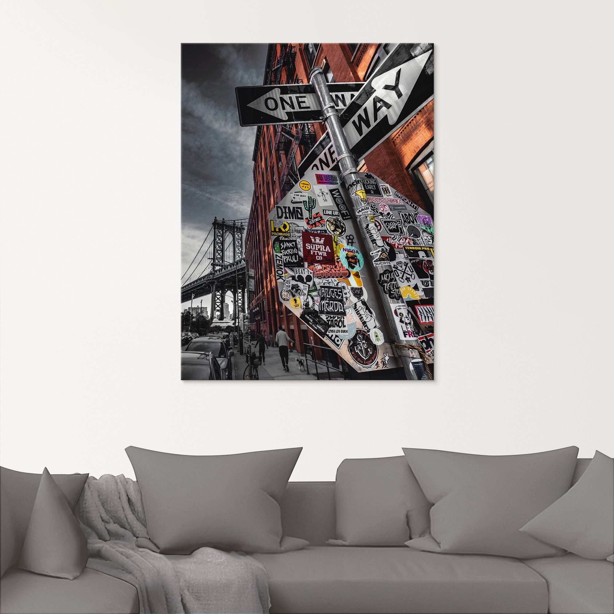 Artland Glasbild »New York Street Fotografie« Amerika 1 Stk. tlg. in verschiedenen Grössen