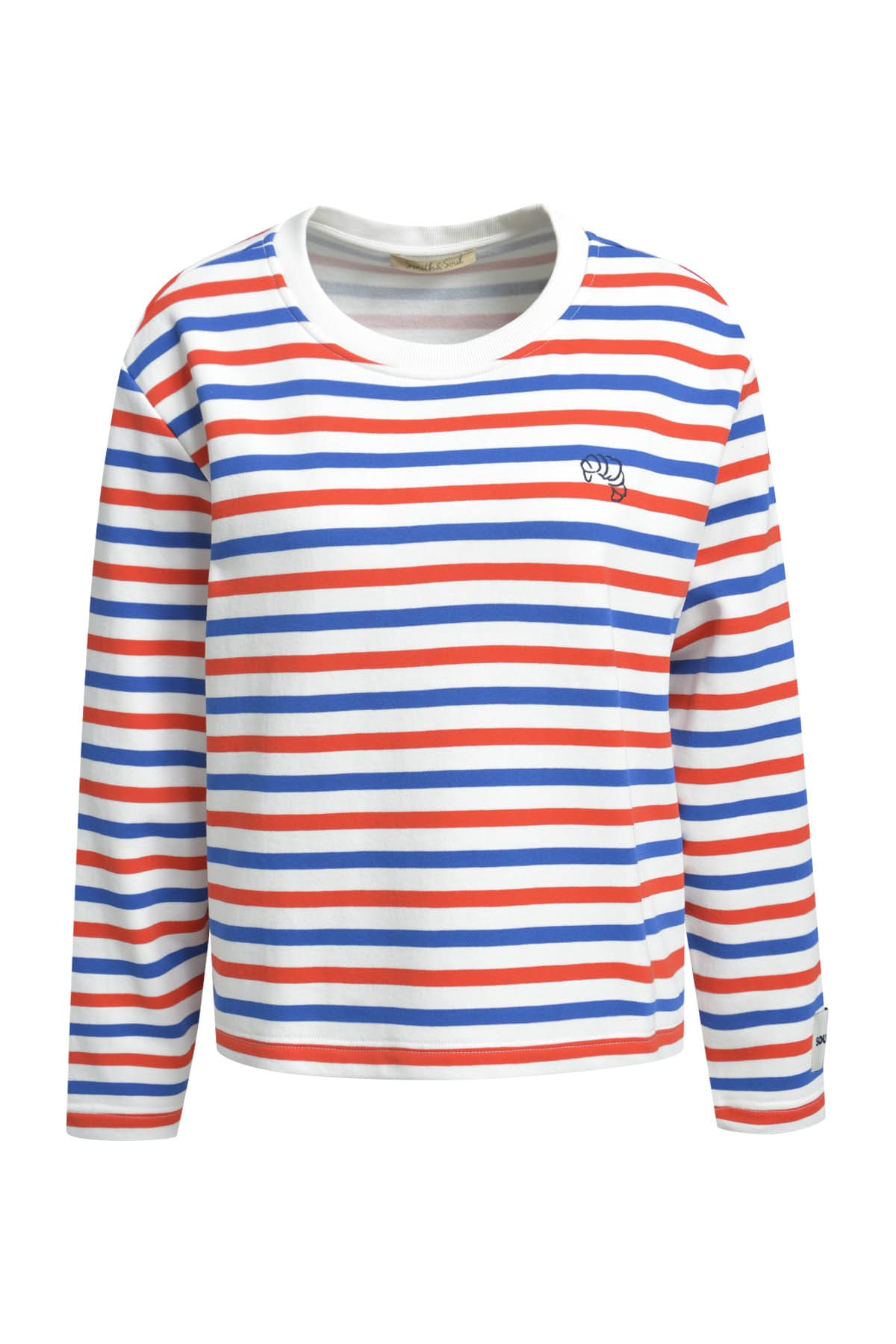 Image of Smith & Soul Sweatshirt, mit Aufdruck, gestreift